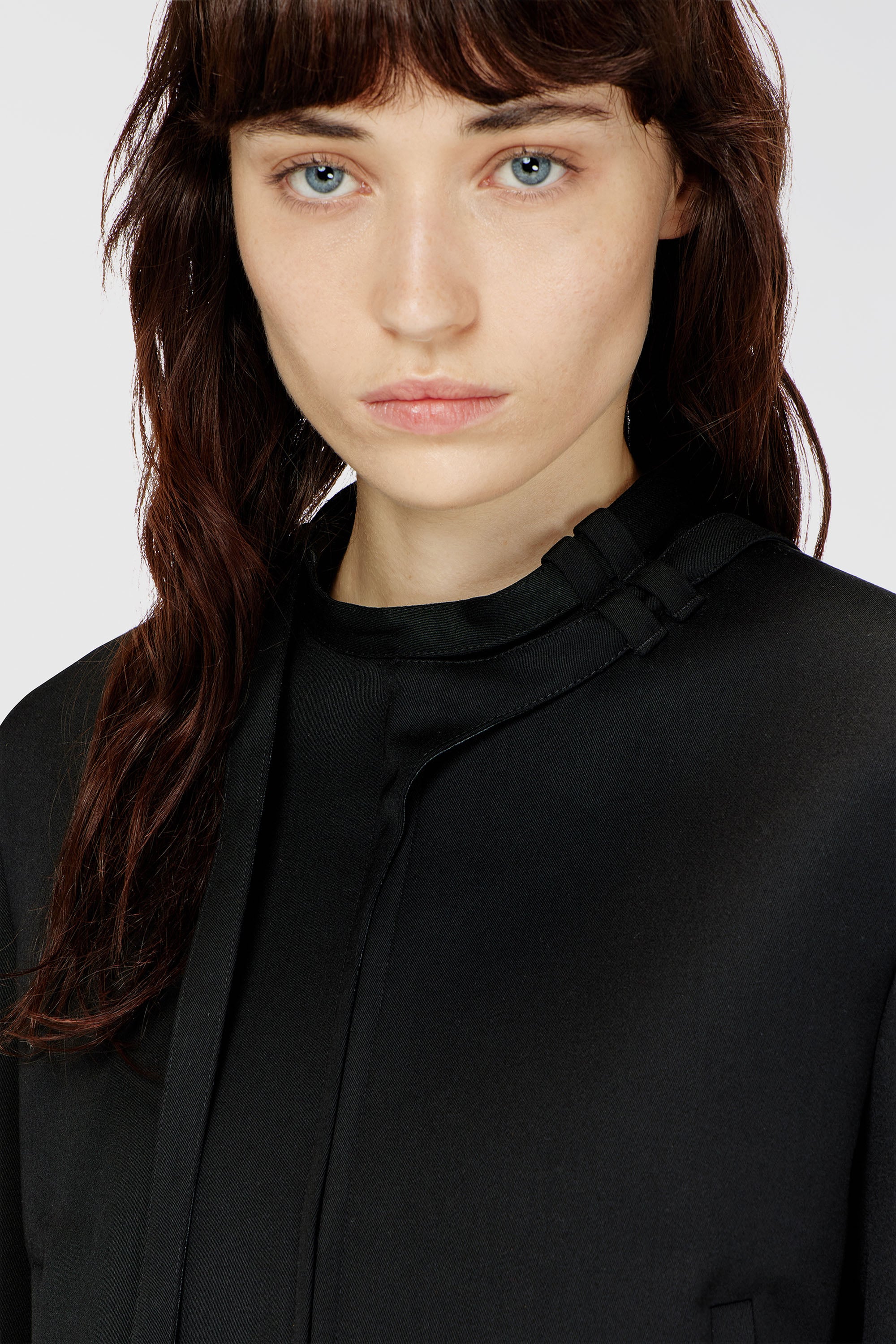 Diesel - G-HAVOC-1, Female's Tailored jacket with biker neck strap in ブラック - 4