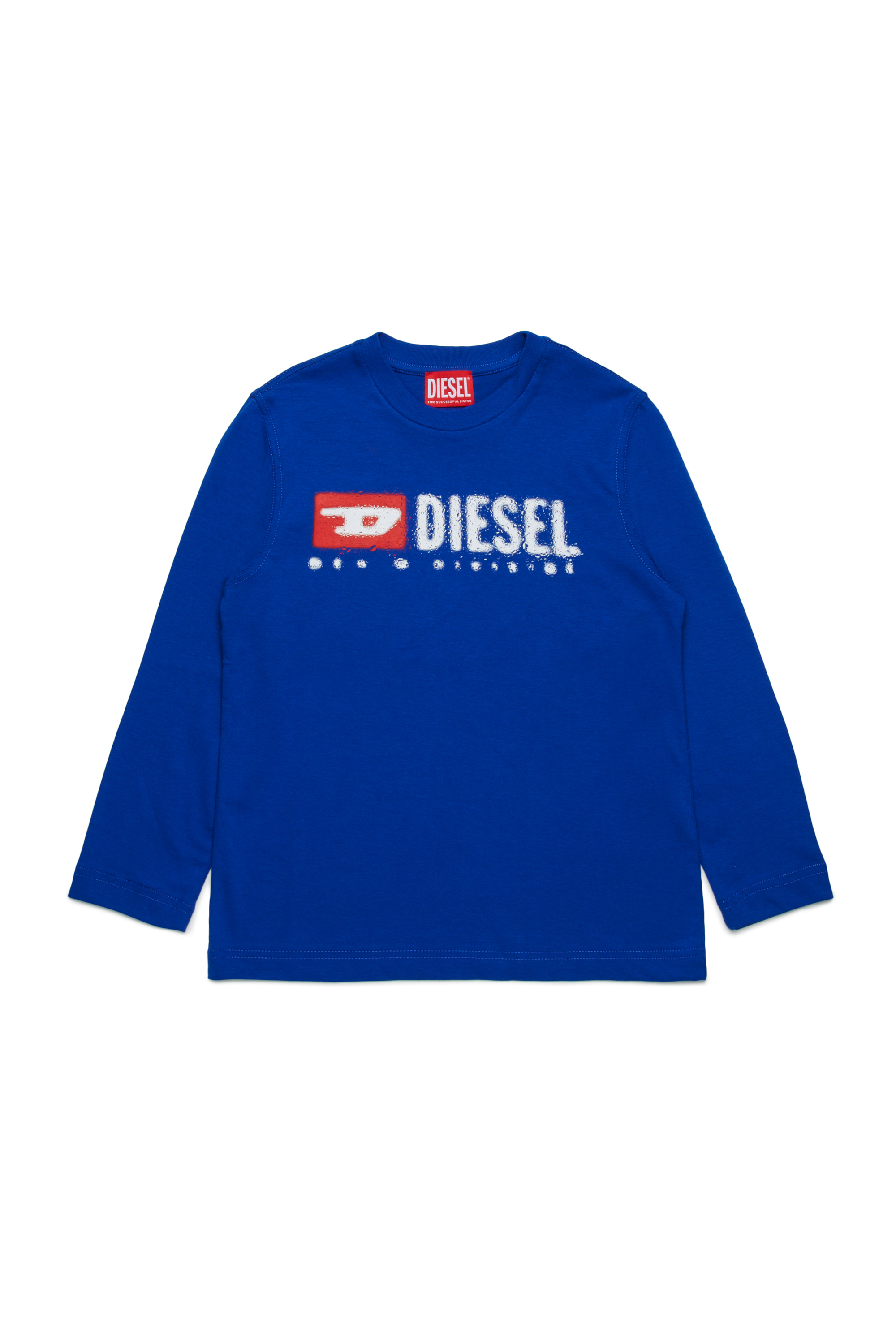Diesel - TDROPS, Male's 長袖Tシャツ in ブルー - 1