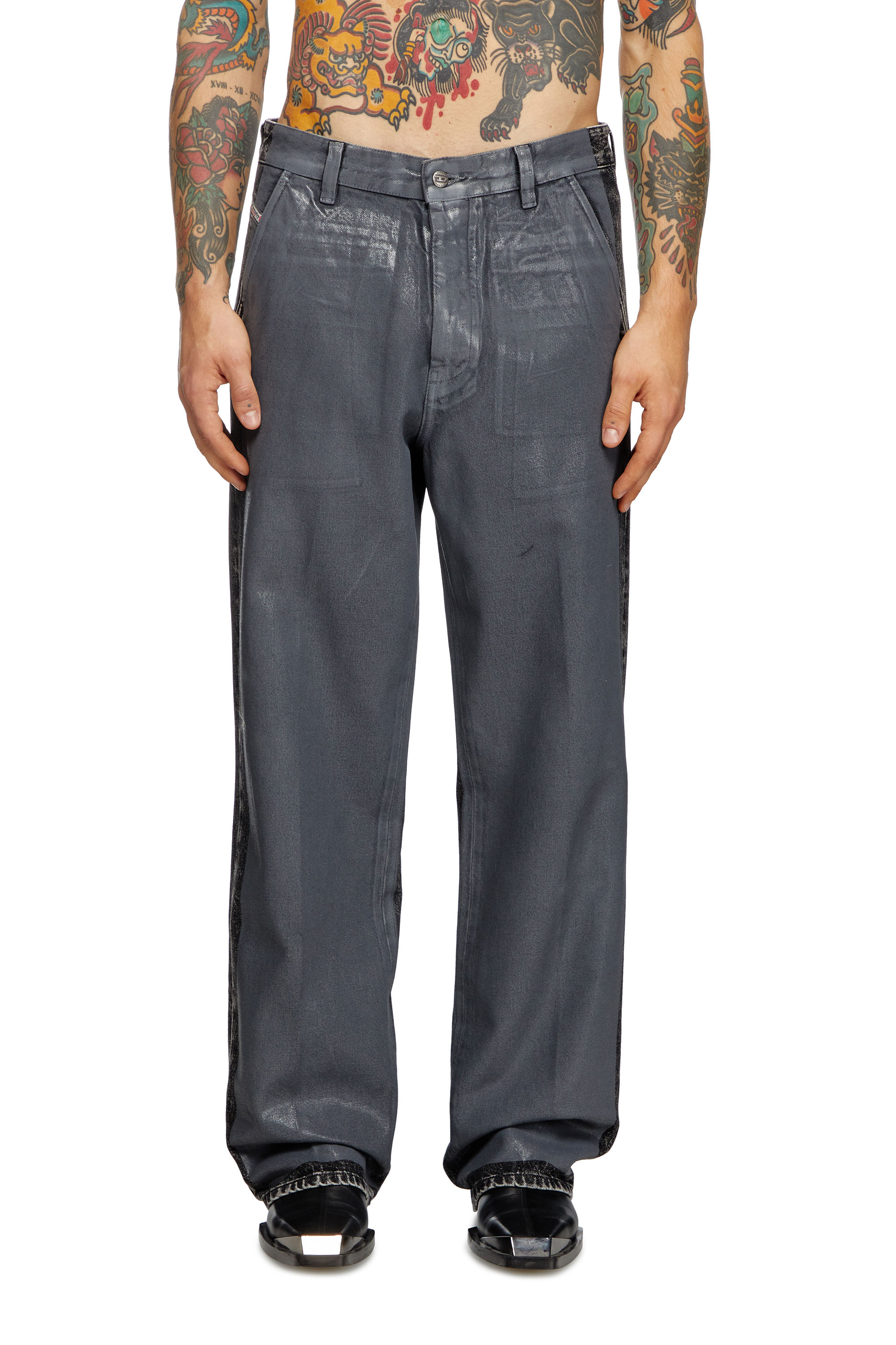 Diesel - Male's Regular Jeans D-Phant-chino 007AP, グレー - 1