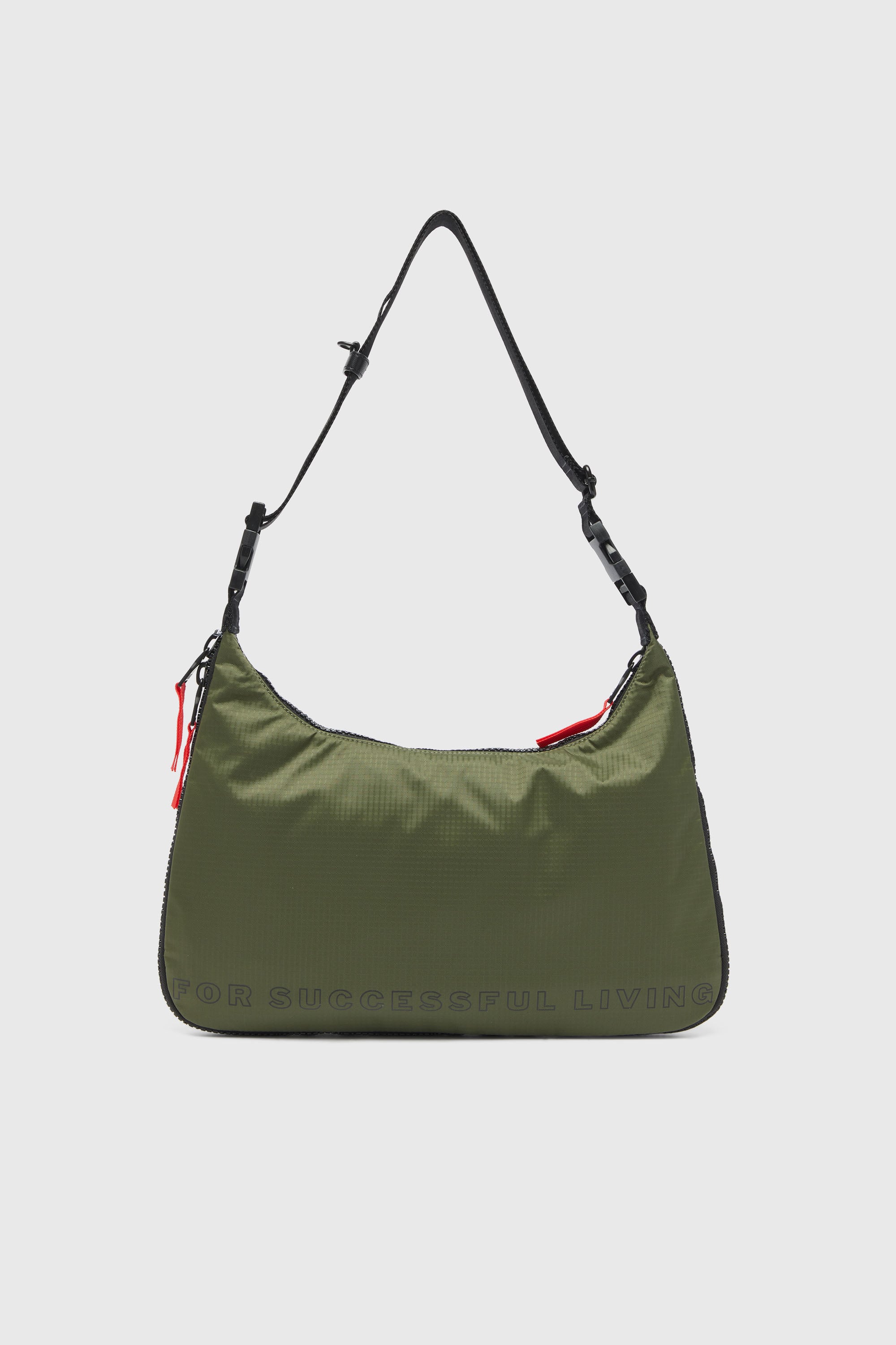Diesel - ZIP-D SHOULDER L X, Unisex's ショルダーバッグ in オリーブグリーン - 2