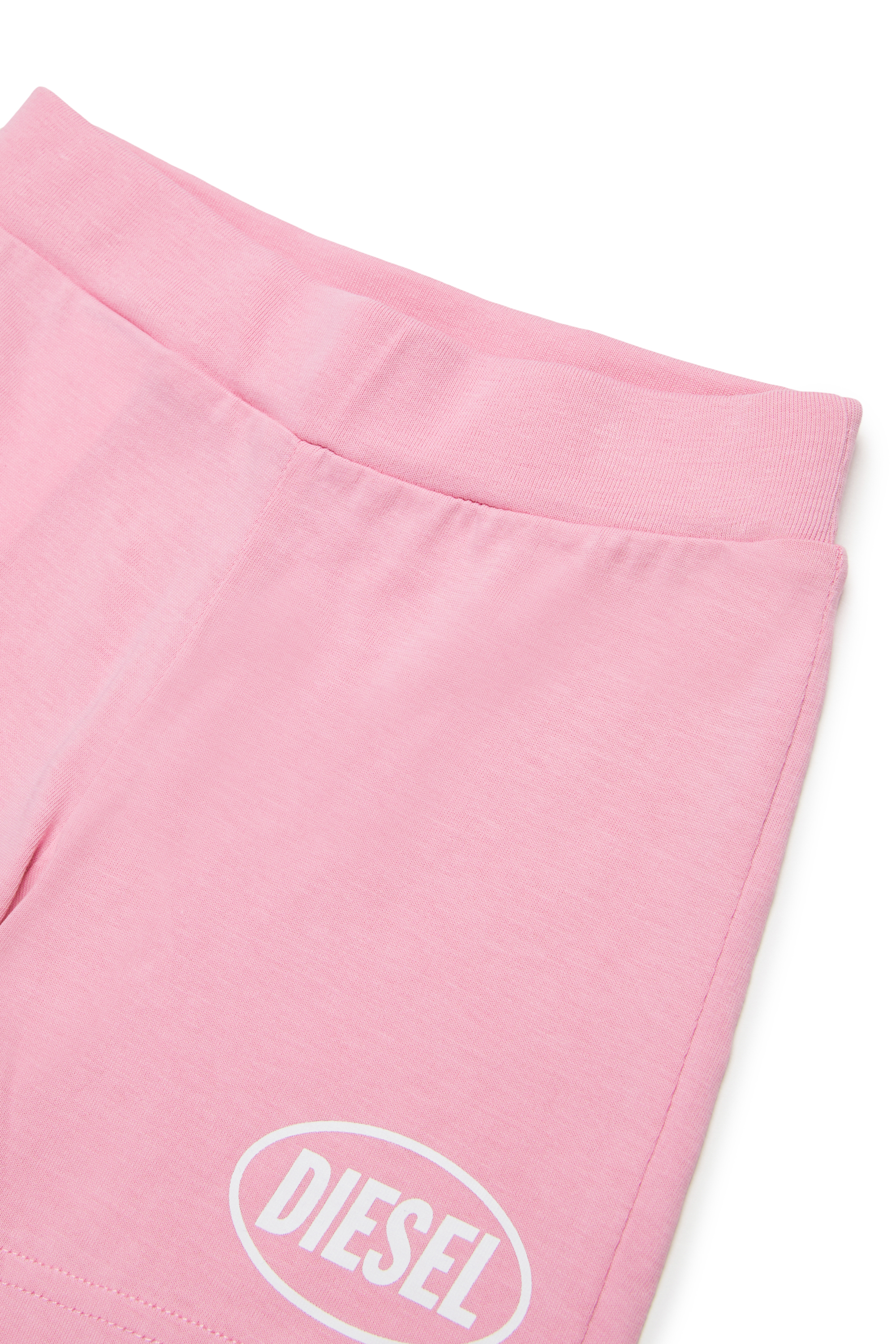 Diesel - POLPYSHORTB, Unisex's ショートパンツ in ピンク / ホワイト - 3