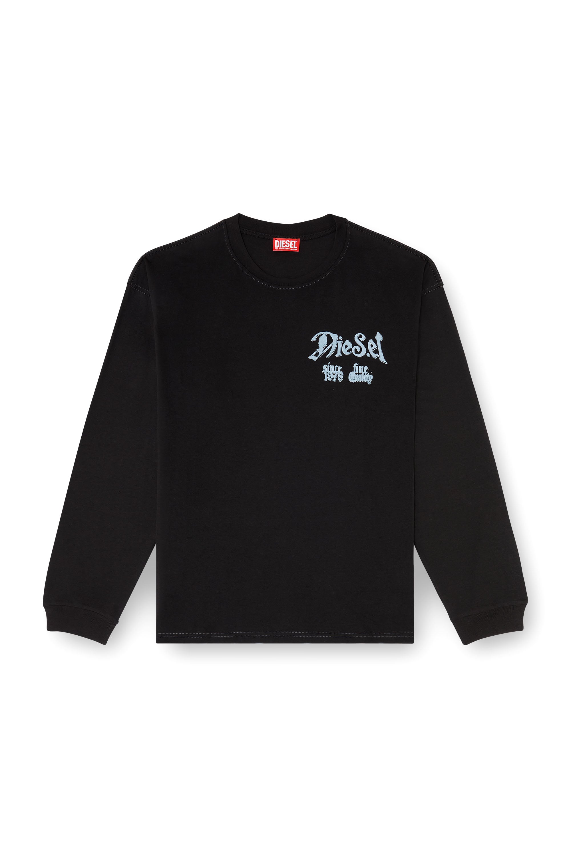 Diesel - T-BOXT-LS-AA6, Male's 長袖Tシャツ in ブラック - 3