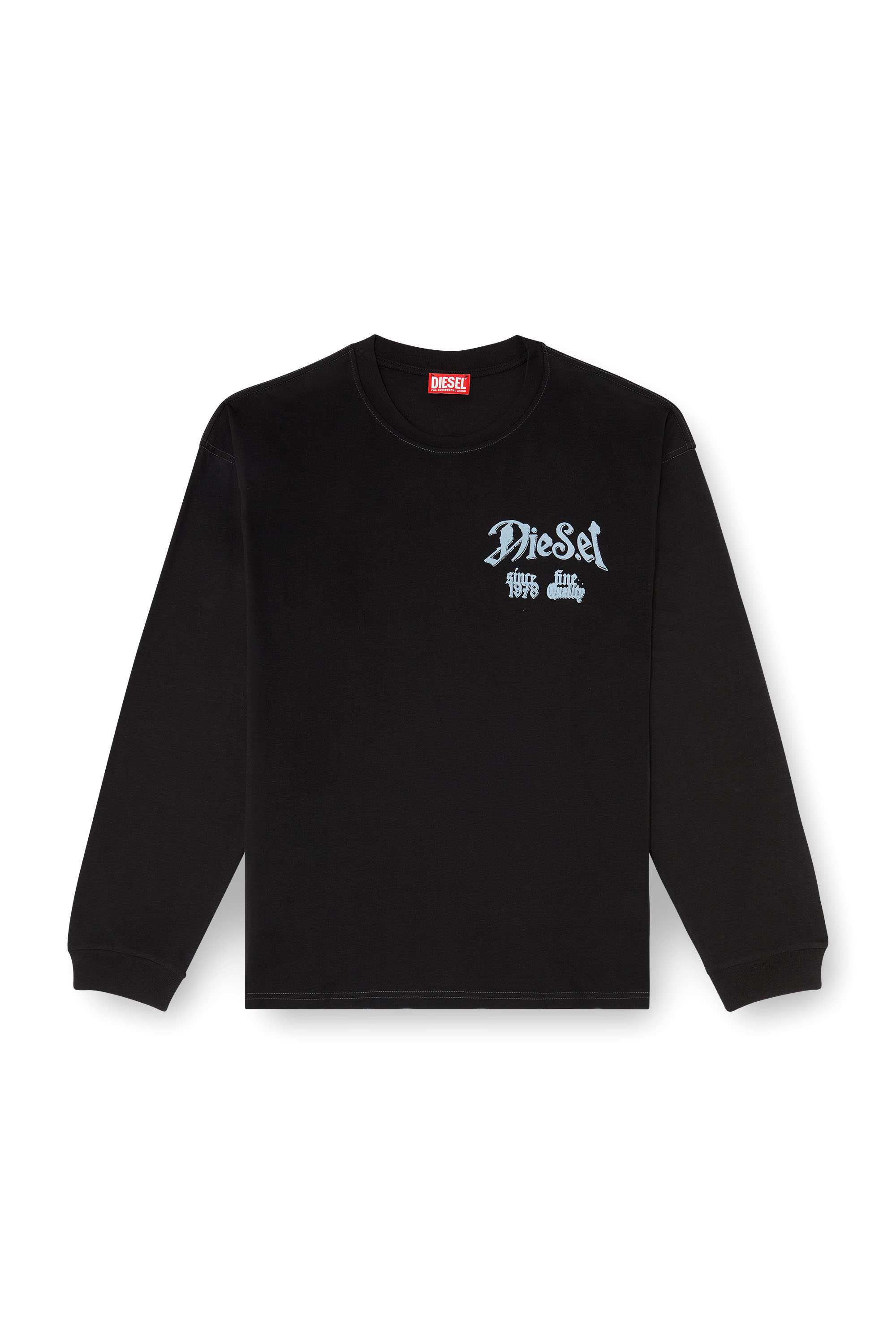 Diesel - T-BOXT-LS-AA6, Male's 長袖Tシャツ in ブラック - 2