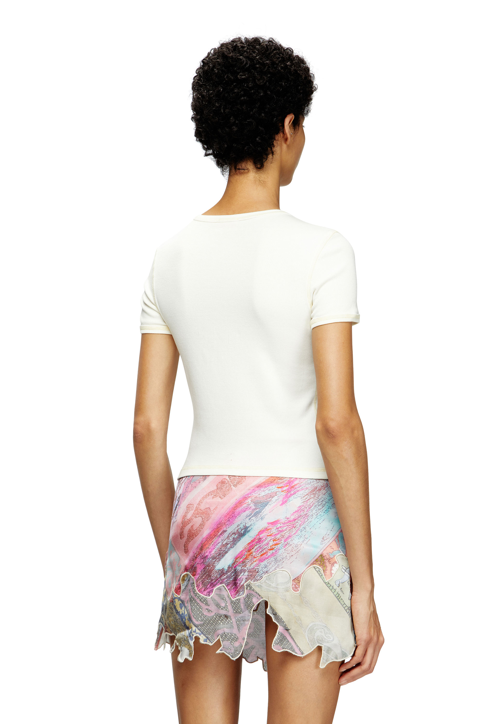 Diesel - T-ELE, Female's Tシャツ in ホワイト - 4