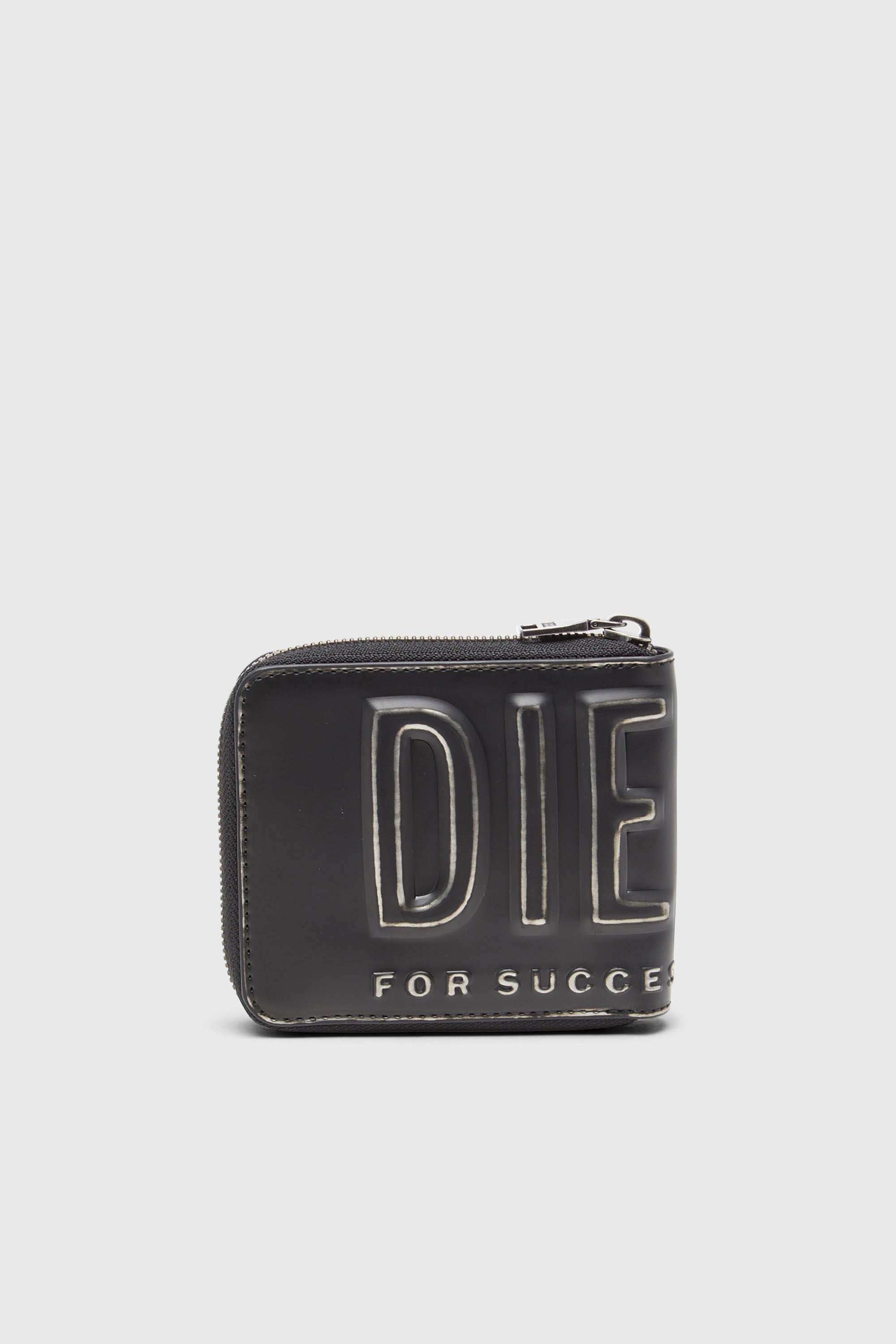Diesel - DSL 3D- BI FOLD COIN ZIP XS, Male's 二つ折りウォレット in ブラック - 2