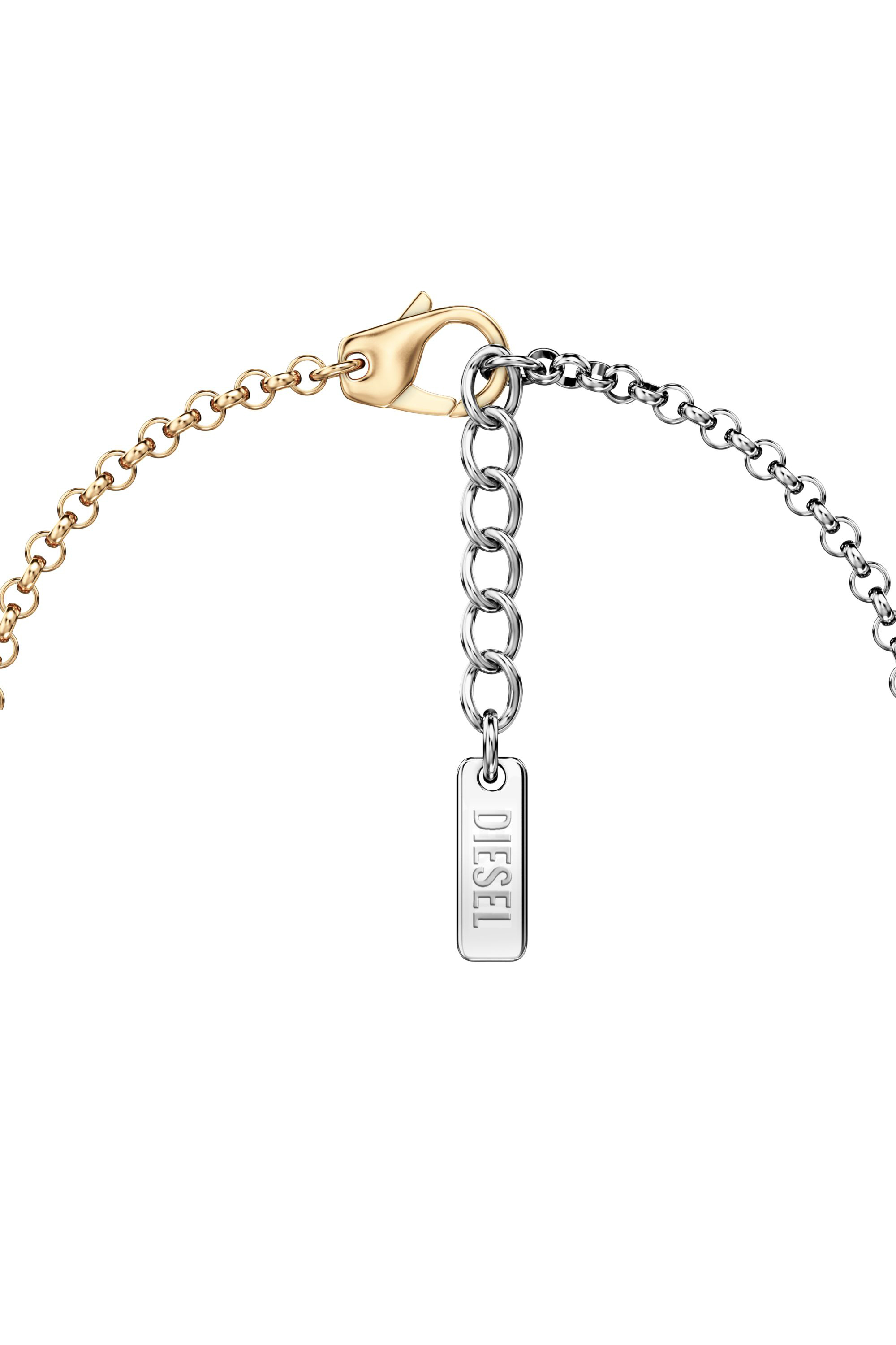 Diesel - DX1686931  JEWELLERY, Unisex's Stainless steel chain bracelet in シルバー/ゴールド - 2