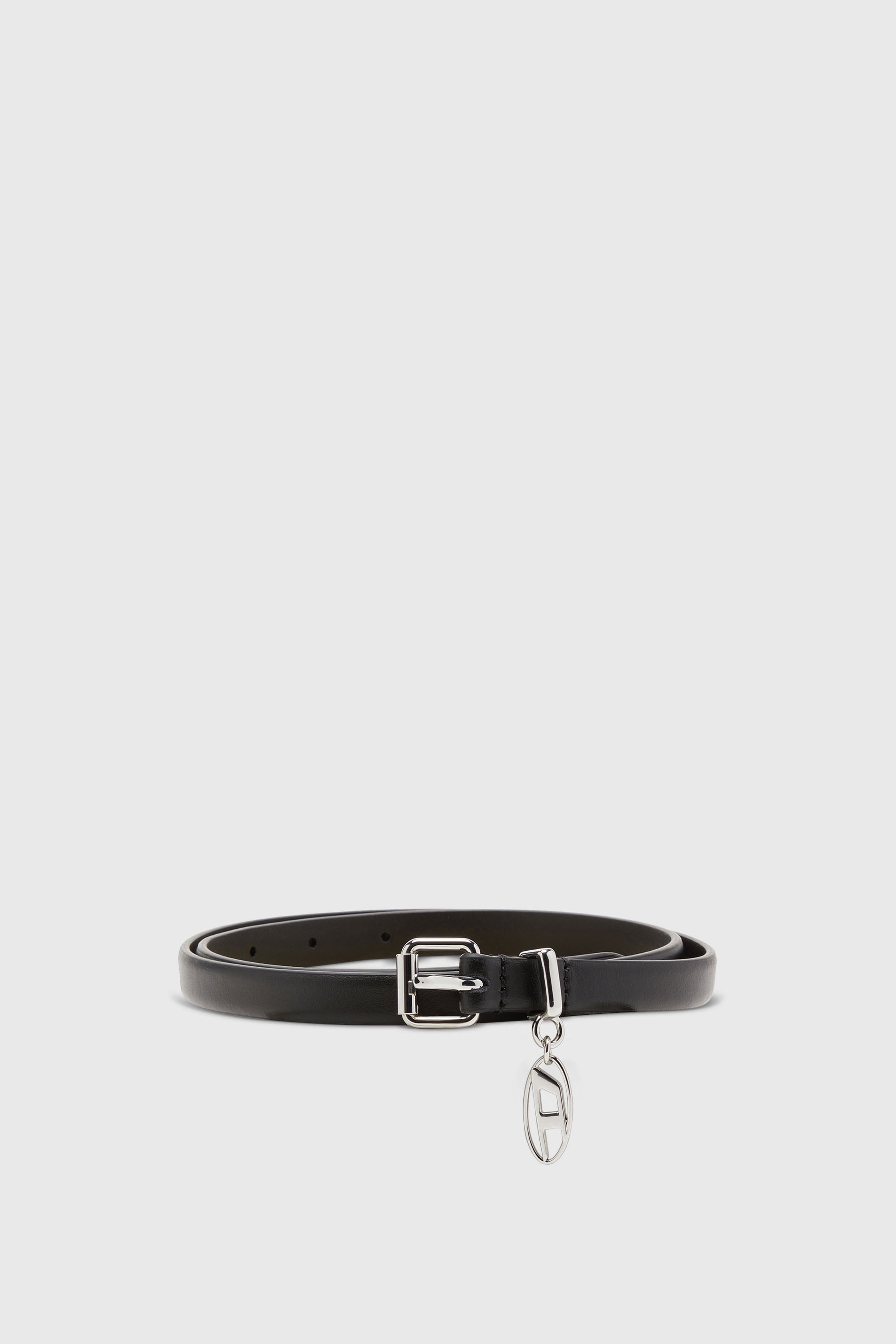 Diesel - B-CHARM-OVAL D, Female's レザーベルト in ブラック - 1