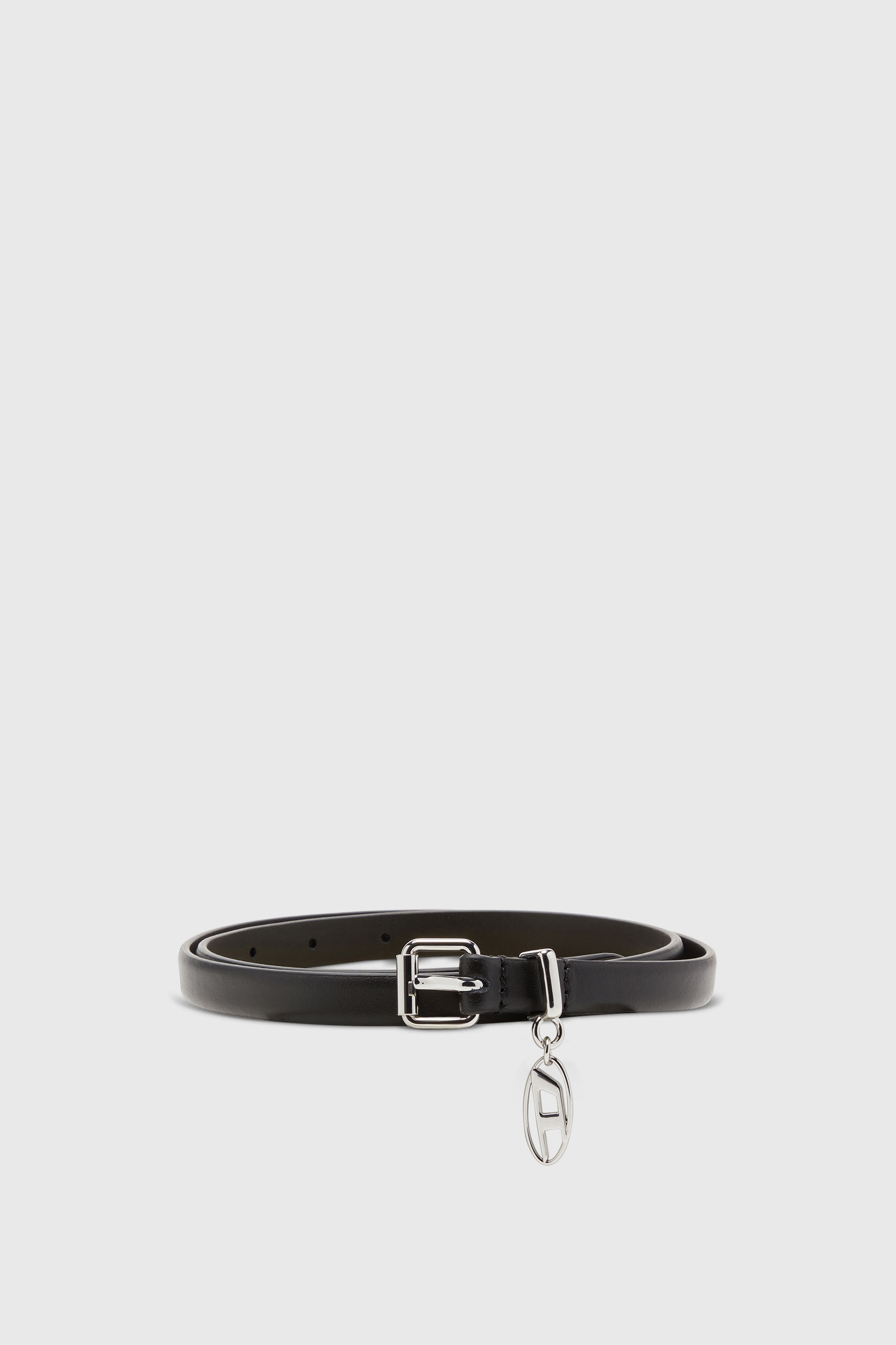 Diesel - B-CHARM-OVAL D, Female's レザーベルト in ブラック - 1