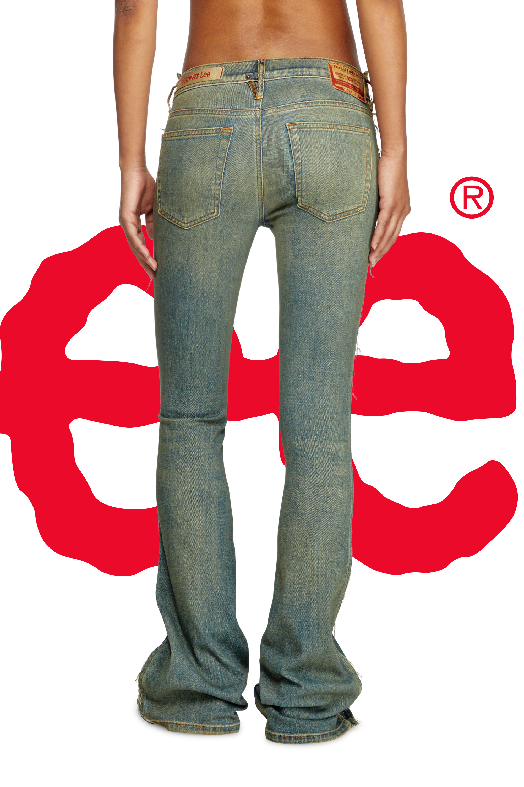 Regular Jeans Dieseloves 02 09N01, ダークブルー Diesel - Female's Regular Jeans Dieseloves 02 09N01, ダークブルー - 6