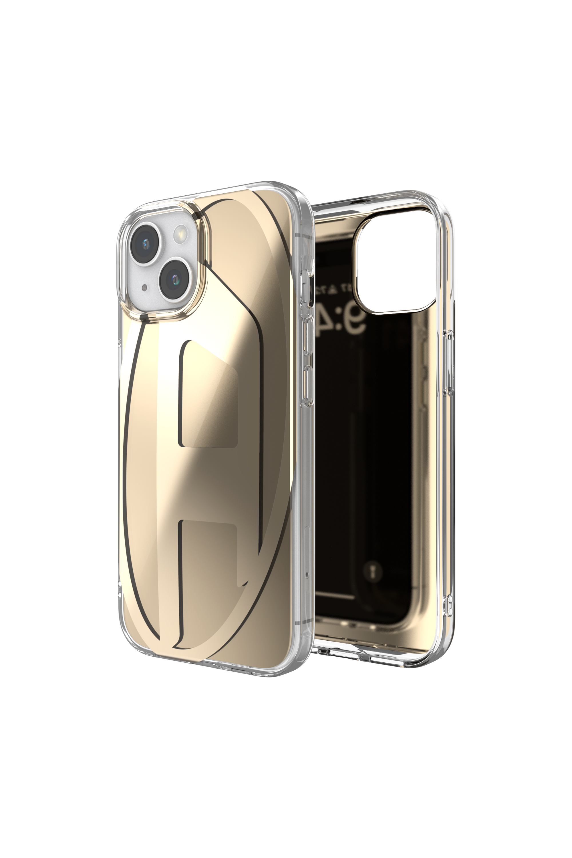 Diesel - 54088 MOULDED CASE, Unisex's iPhone 15 クリアケース in ゴールド - 1