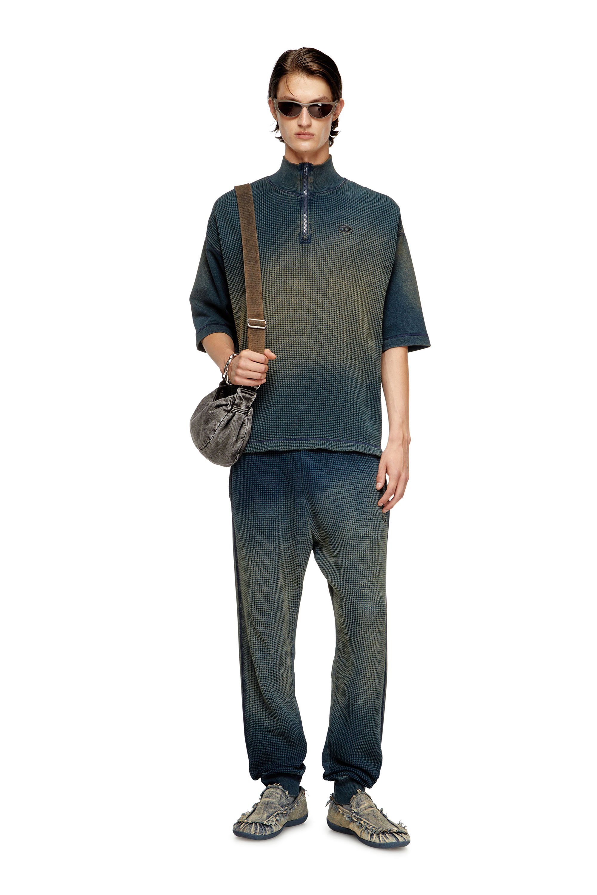 Diesel - P-WAFY, Male's Waffle track pants in ダークブルー - 2