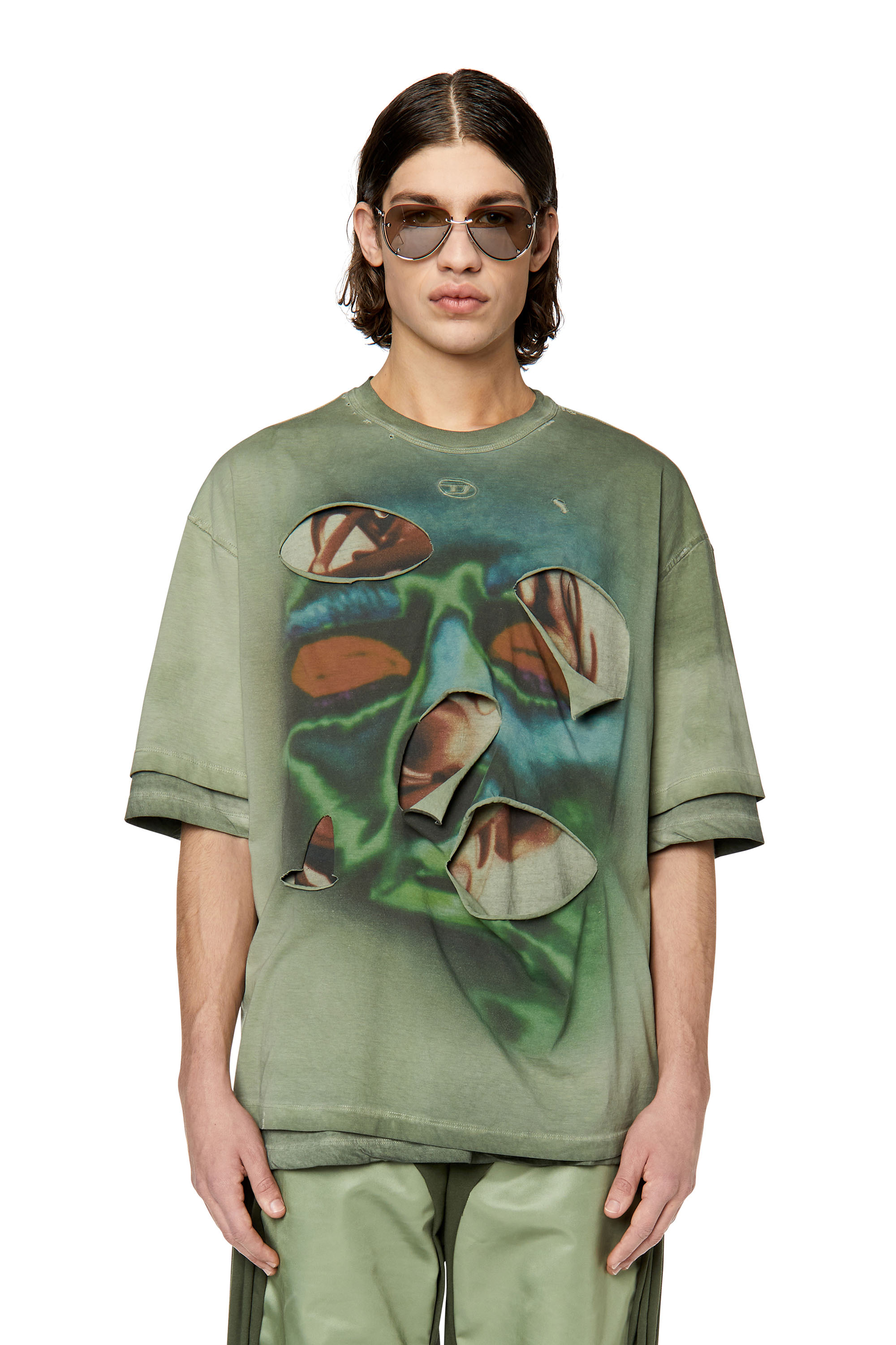 Diesel - T-WASY, グリーン - Image 1