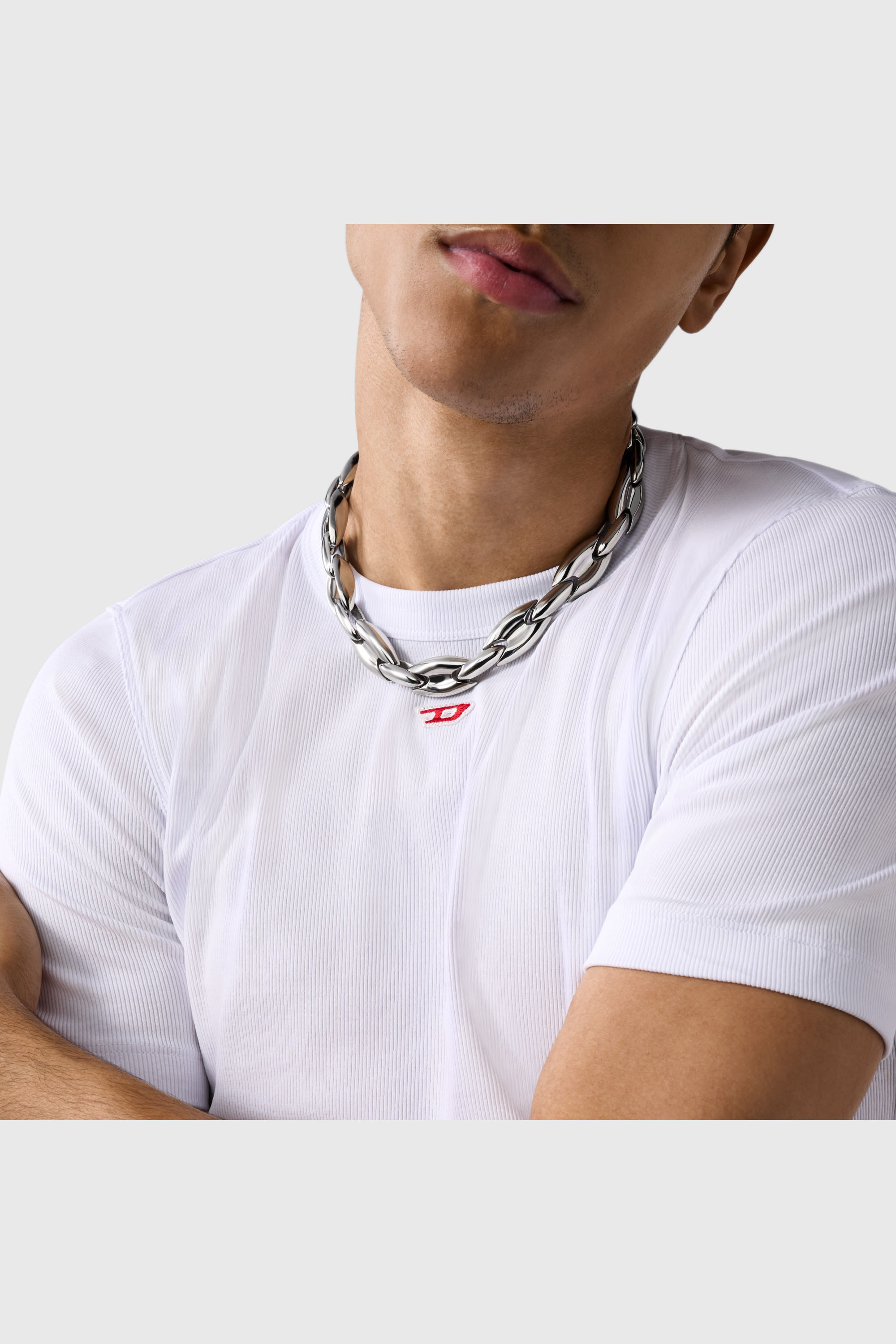 Diesel - DX1586040 JEWEL, Unisex's ネックレス in シルバー - 4