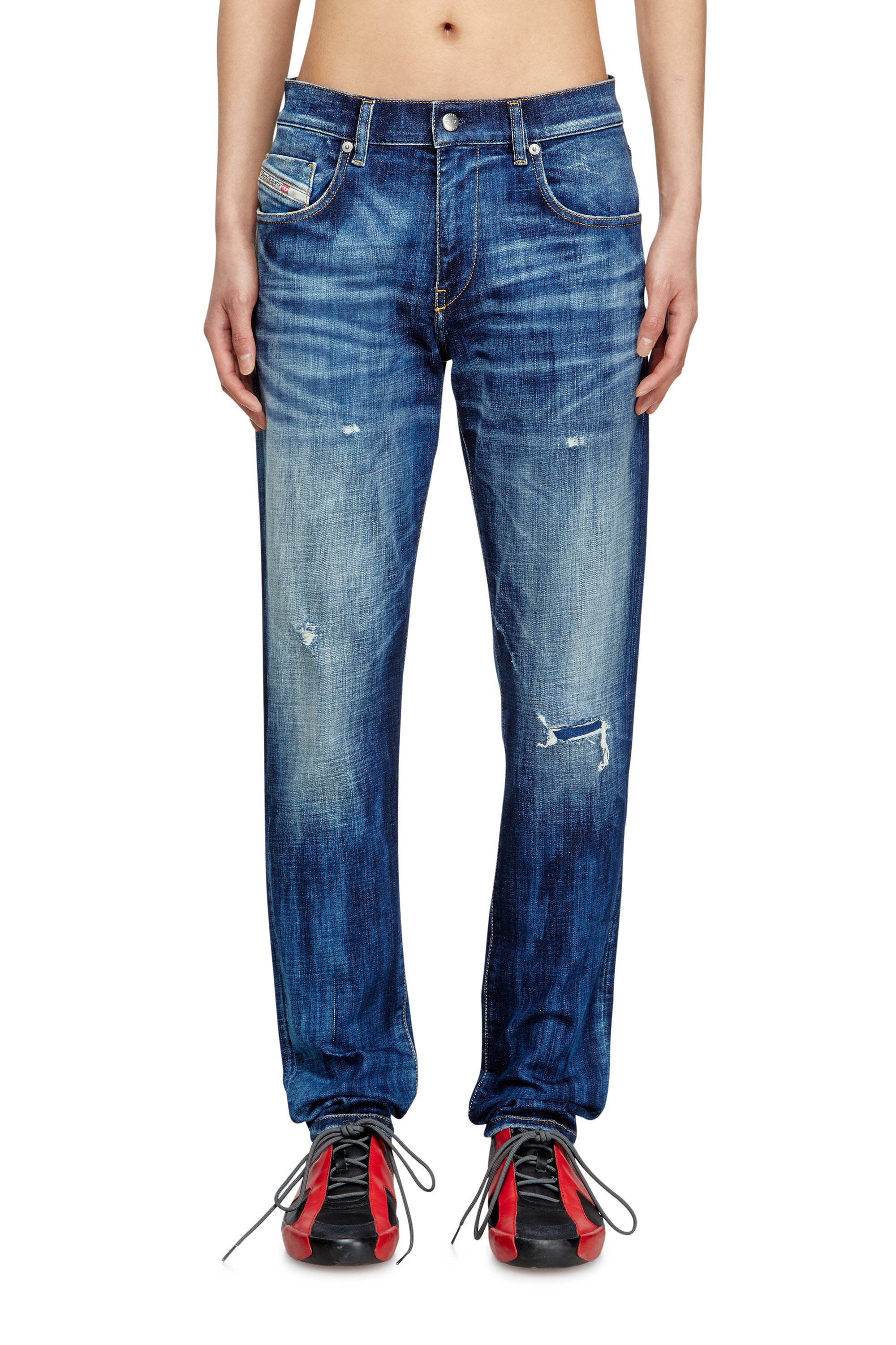Diesel - Male's Slim Jeans 2019 D-Strukt 09M17, ダークブルー - 3