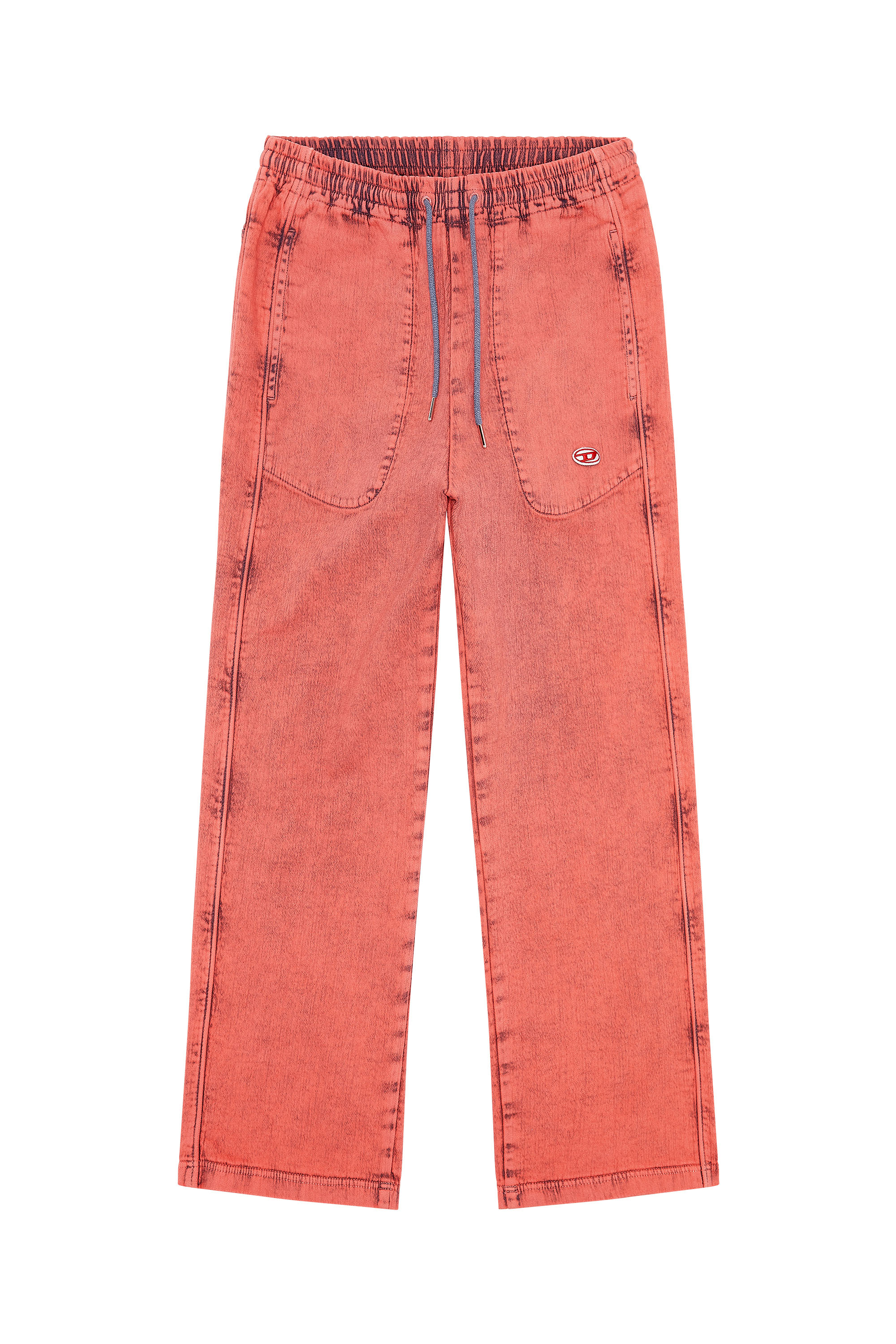 Diesel - Straight D-Martians Track Denim 09H04, レッド - Image 7