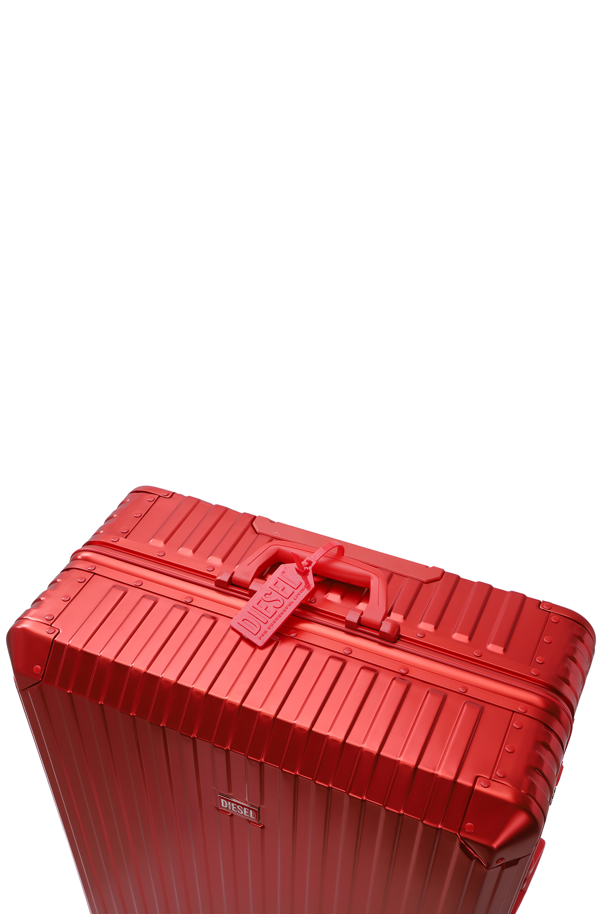 Diesel - DIESEL ALUMINUM TROLLEY- DSL002, Unisex's Aluminum Carry-On Luggage 28" in レッド - 6