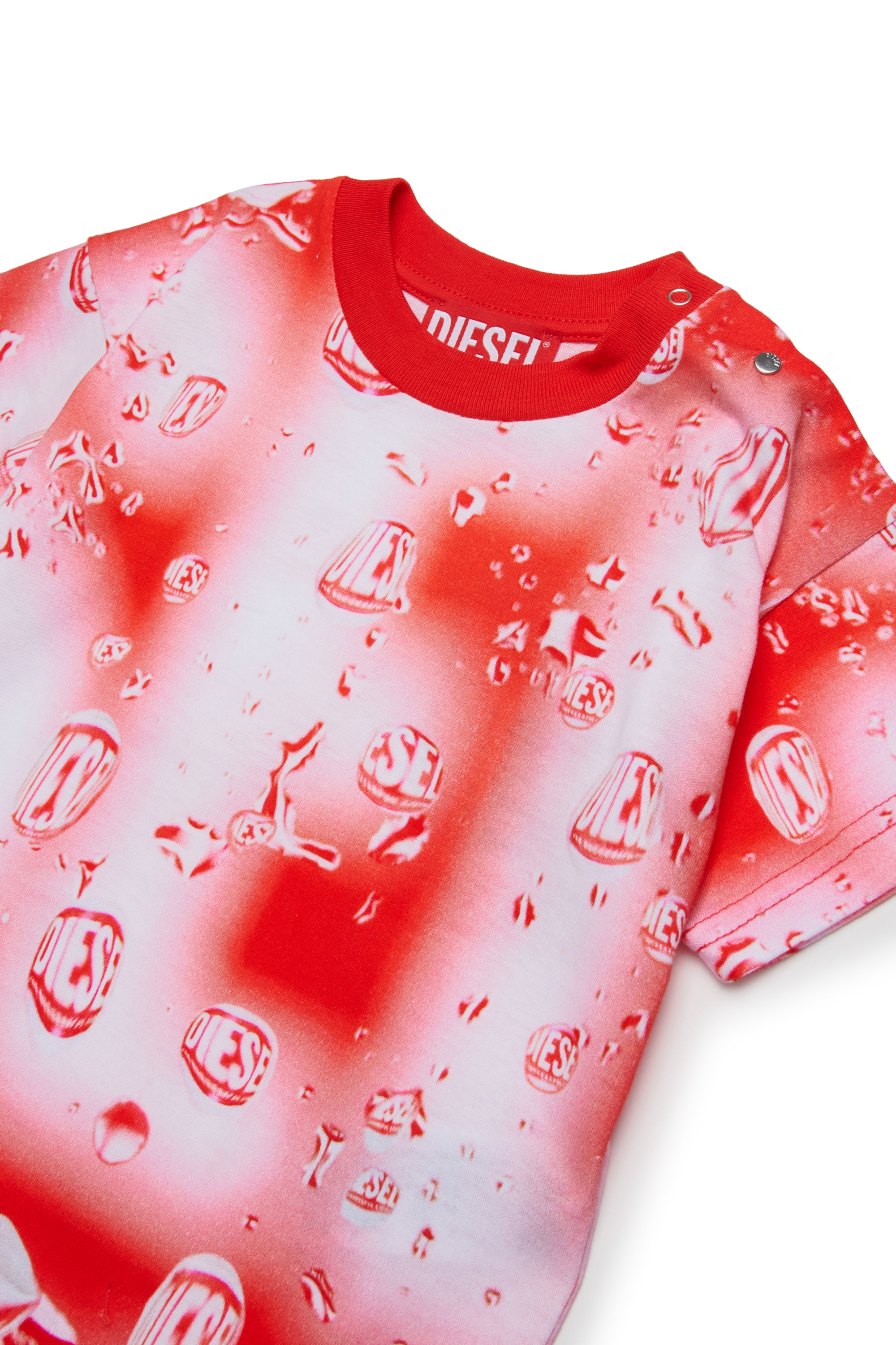 Diesel - TITLIB, Unisex's Tシャツ in レッド - 3