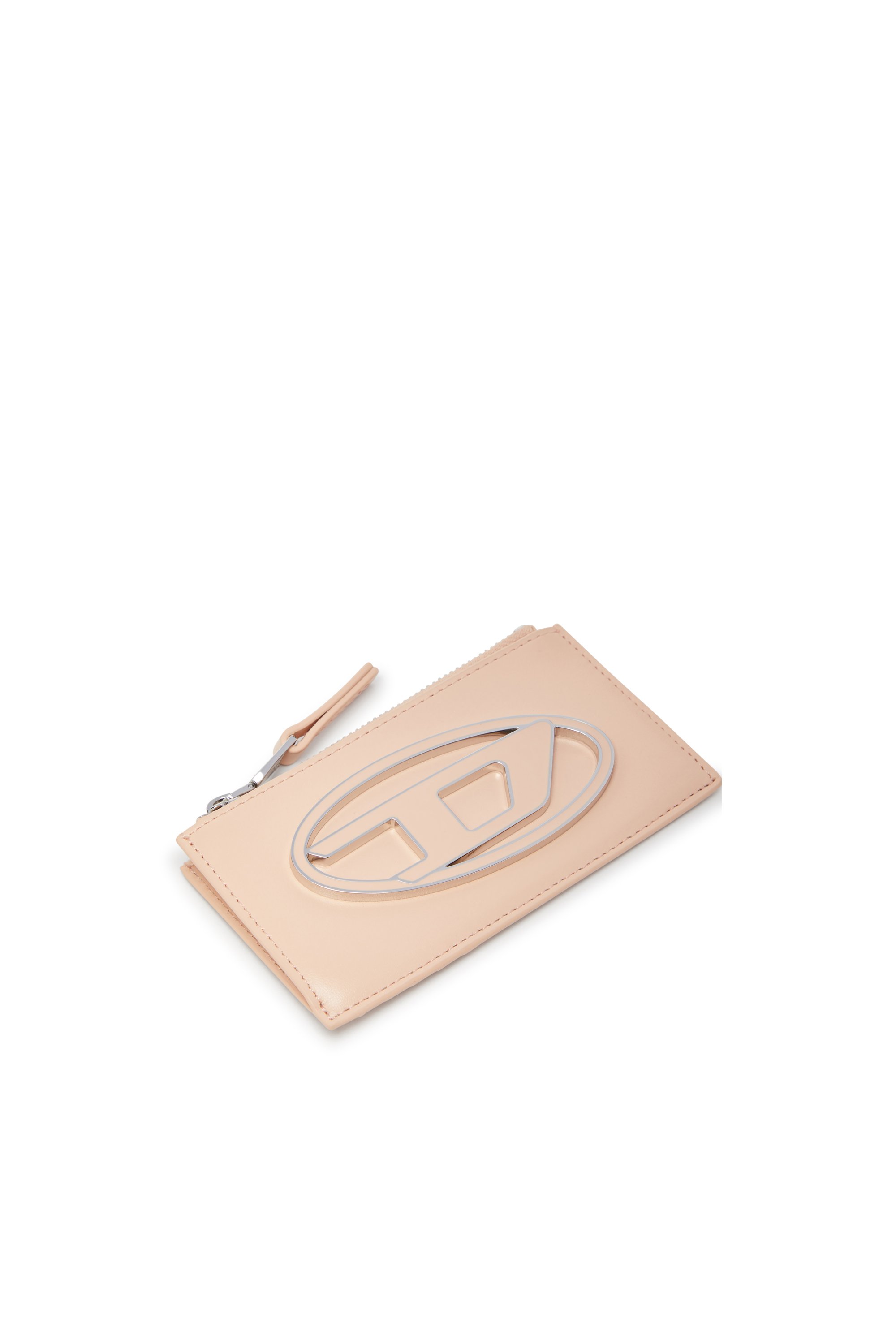Diesel - 1DR CARD HOLDER III, Female's Flat card holder in nappa leather in ヌードカラー - 3