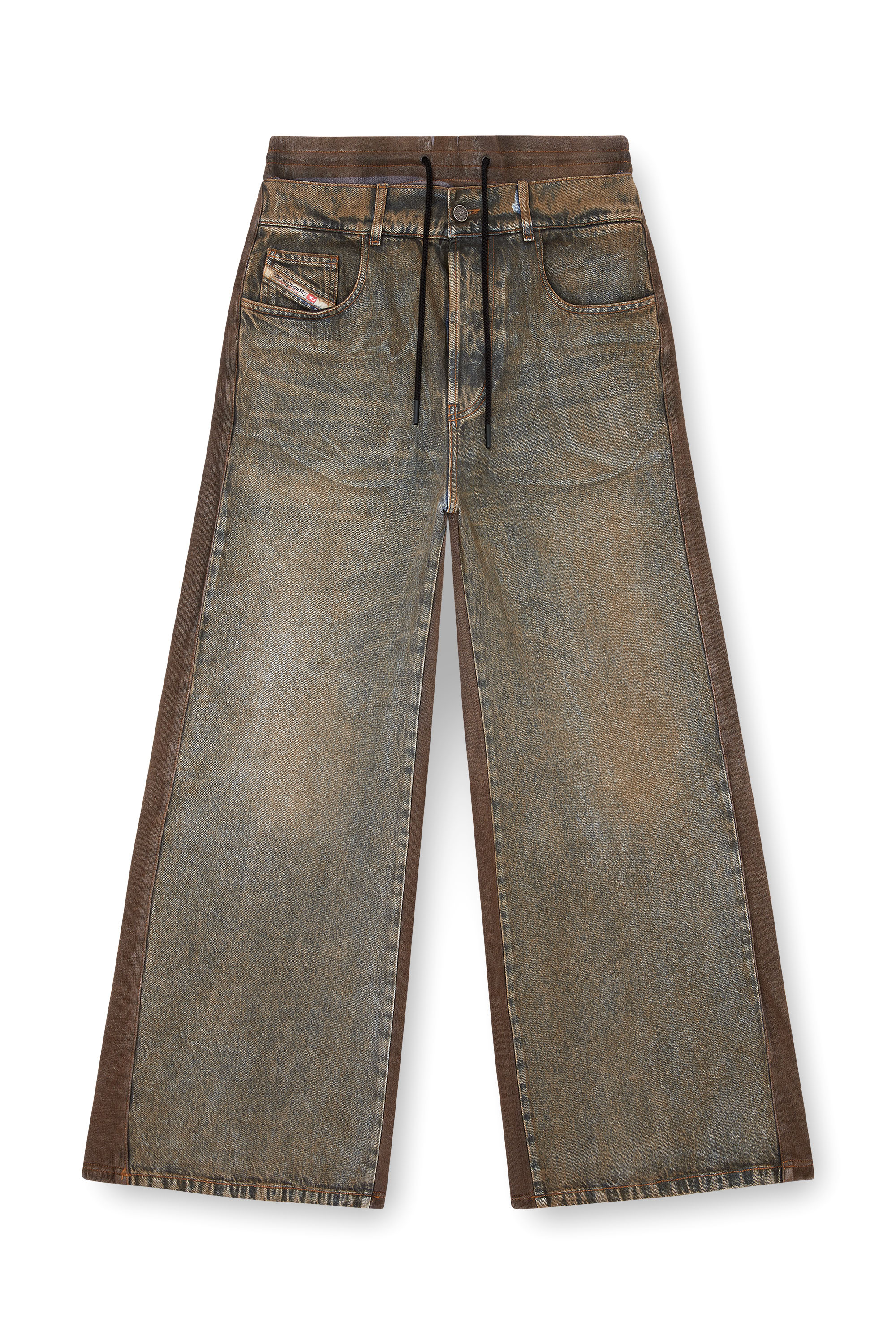 Relaxed Jeans D-Cali 0CBDM, グリーン/ブルー Diesel - Male's Relaxed Jeans D-Cali 0CBDM, グリーン/ブルー - 2