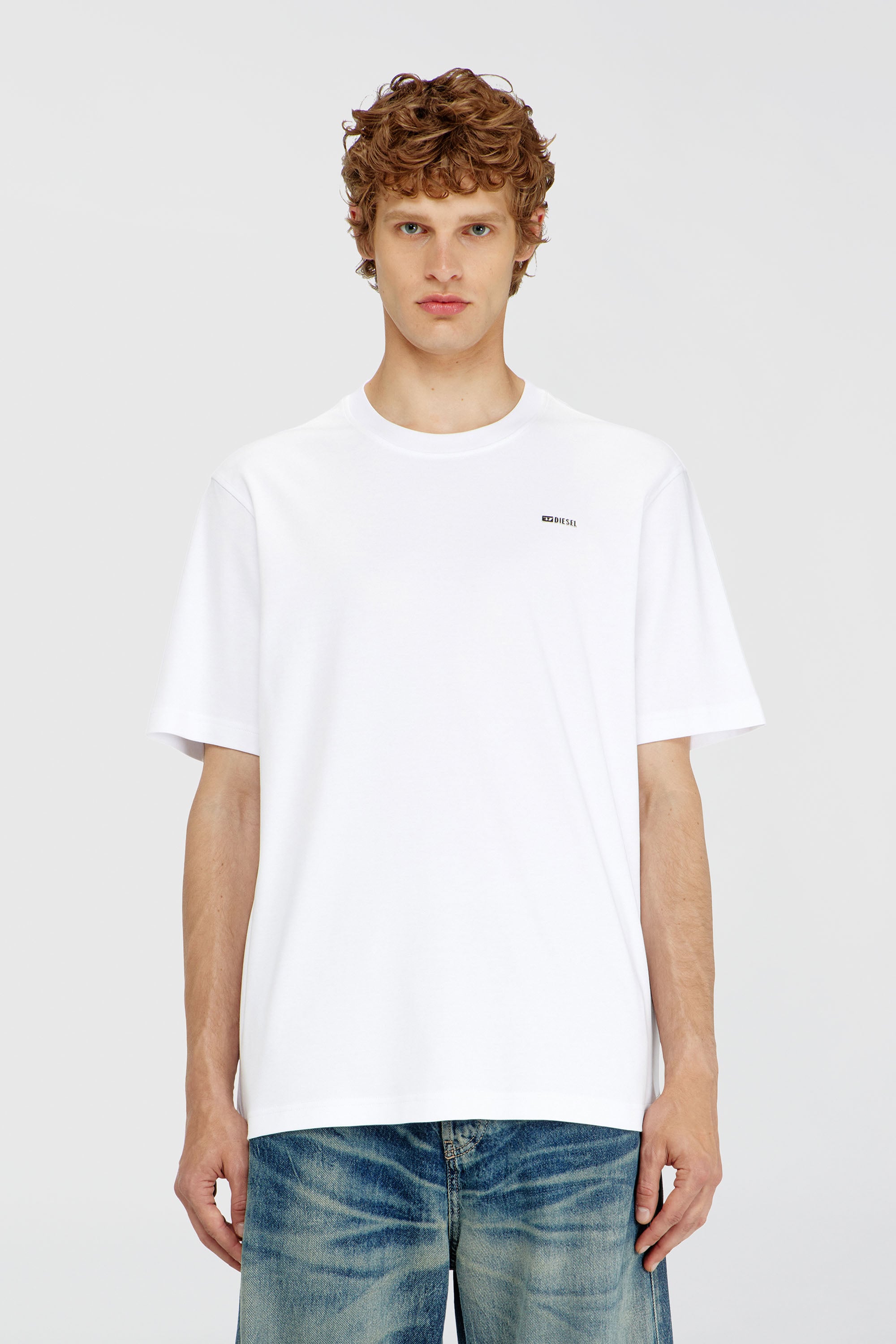 Diesel - T-ADJUST-MET, Male's Tシャツ in ホワイト - 1