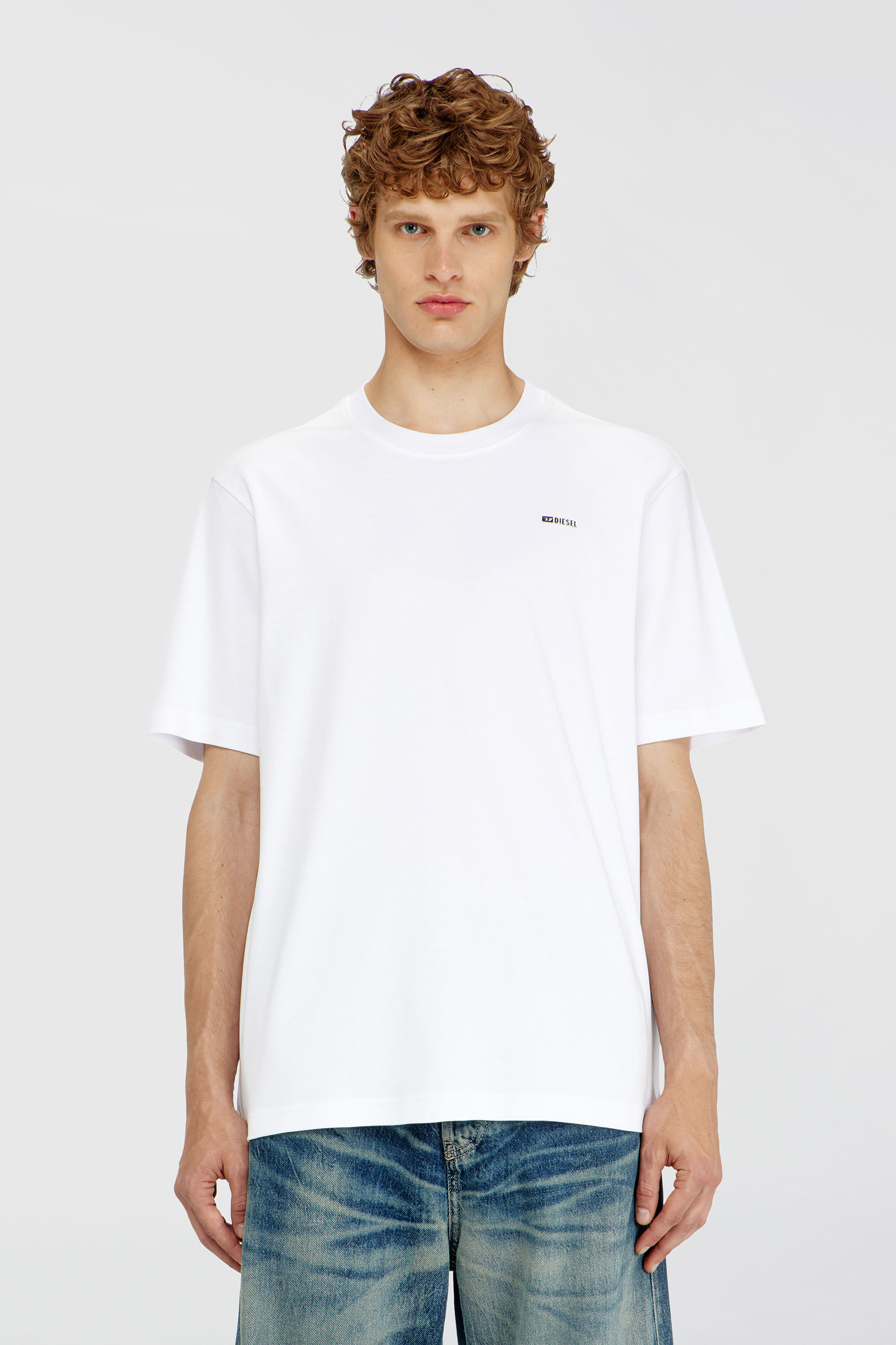 Diesel - T-ADJUST-MET, Male's Tシャツ in ホワイト - 3