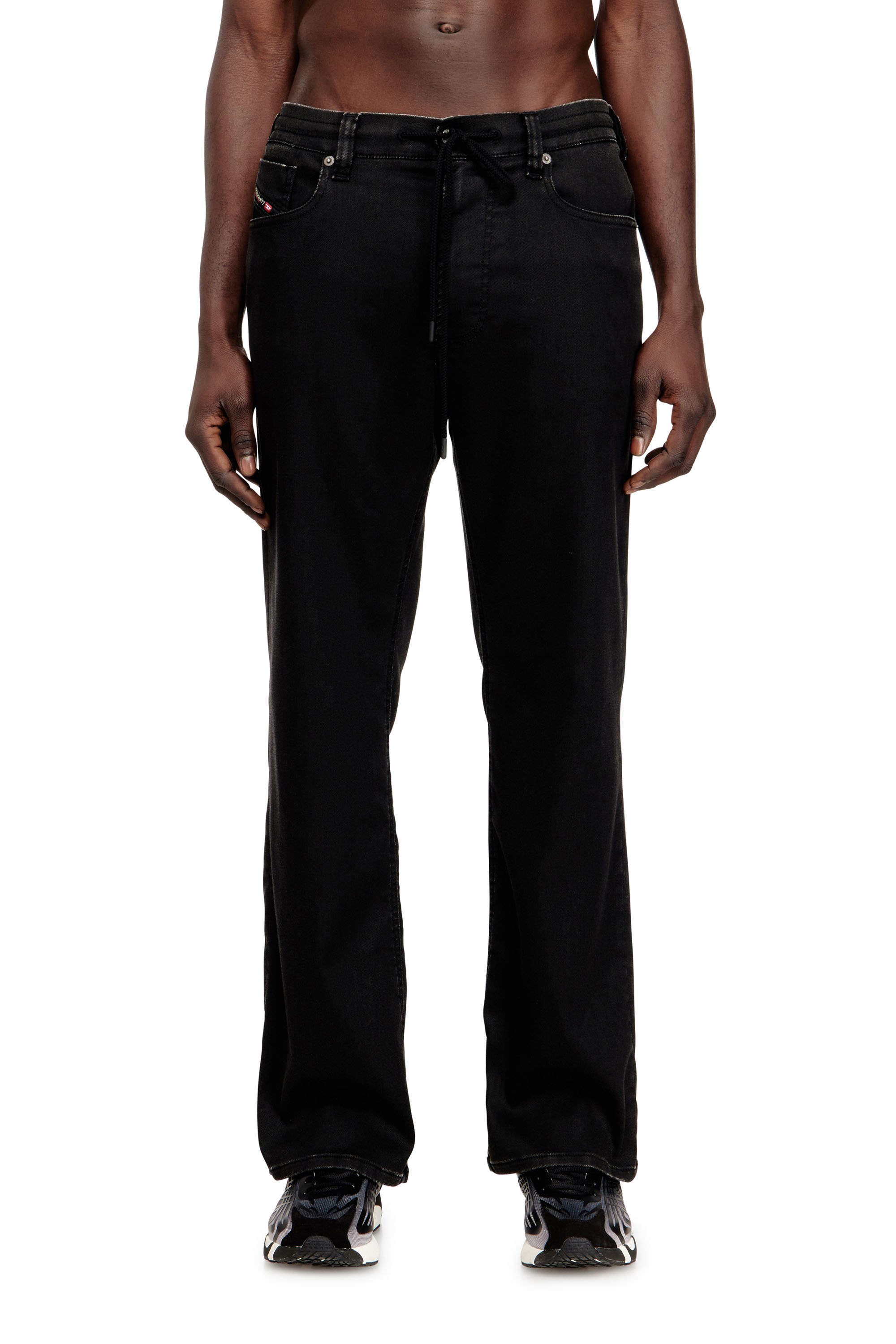 Diesel - Male's Relaxed 2080 D-Reel Joggjeans&reg; 09N90, ブラック/ダークグレー - 1