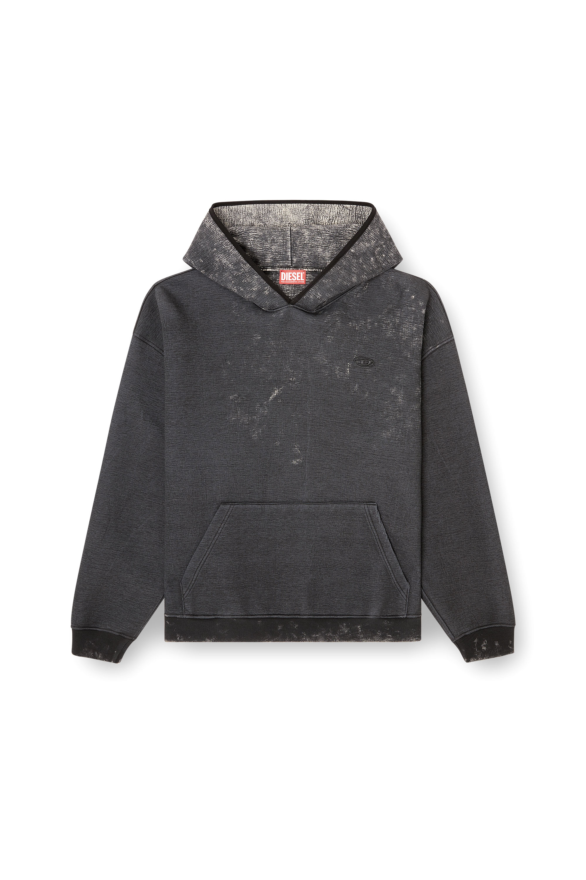 Diesel - S-BOXT-CHAN-HOOD, Male's プルオーバーパーカー in ダークグレー - 2