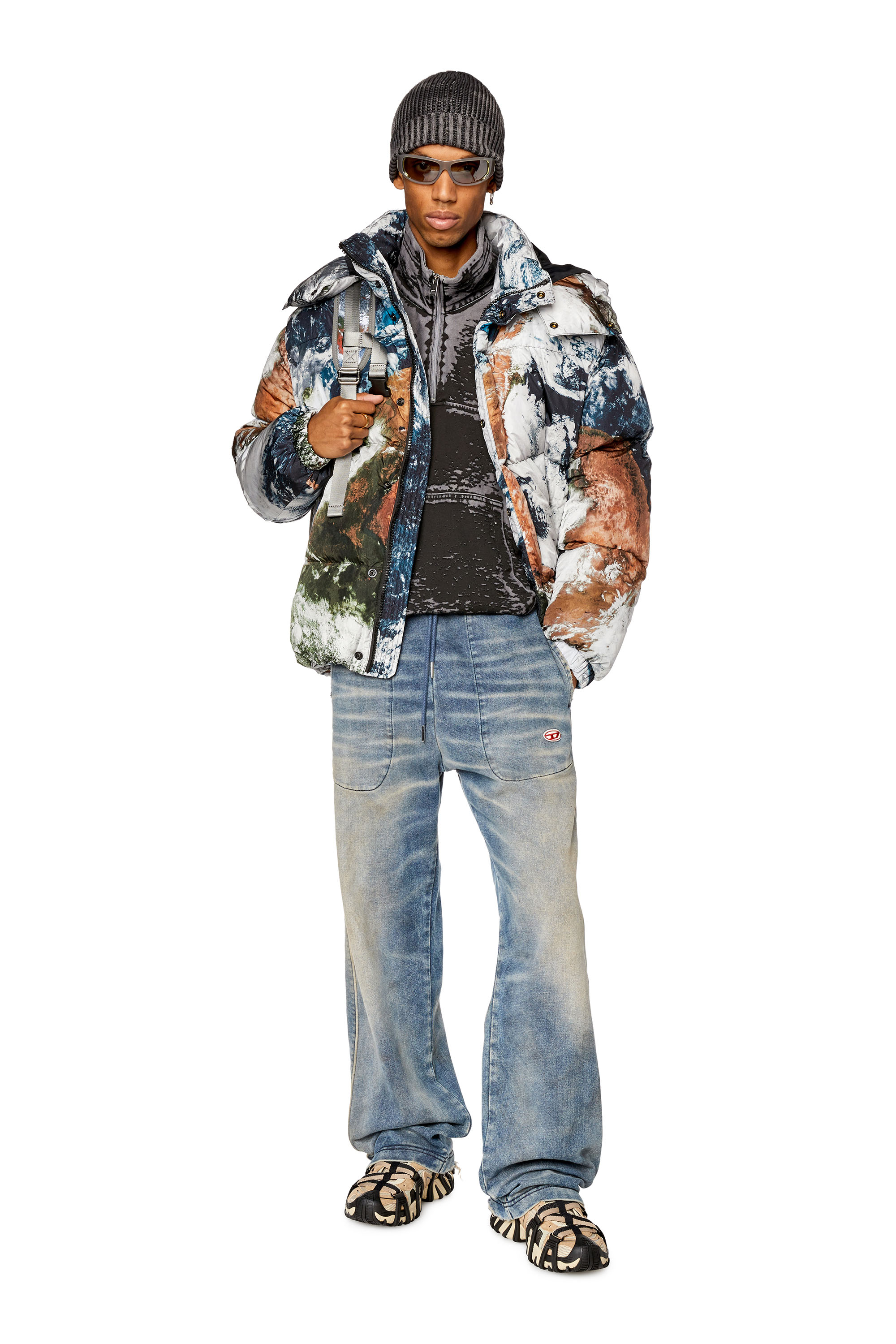 Diesel - W-ROLFYS-FD-PRINT, ブラック/ホワイト - Image 2