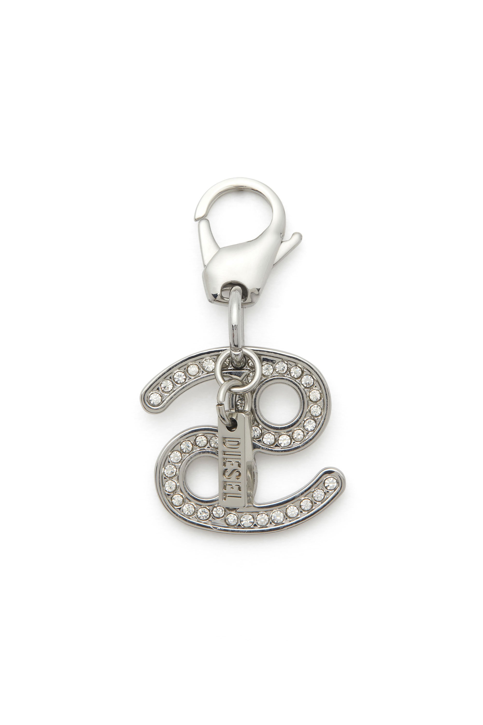 Diesel - CHARM CANCER, Unisex's Metal Cancer charm with rhinestones in シルバー - 1