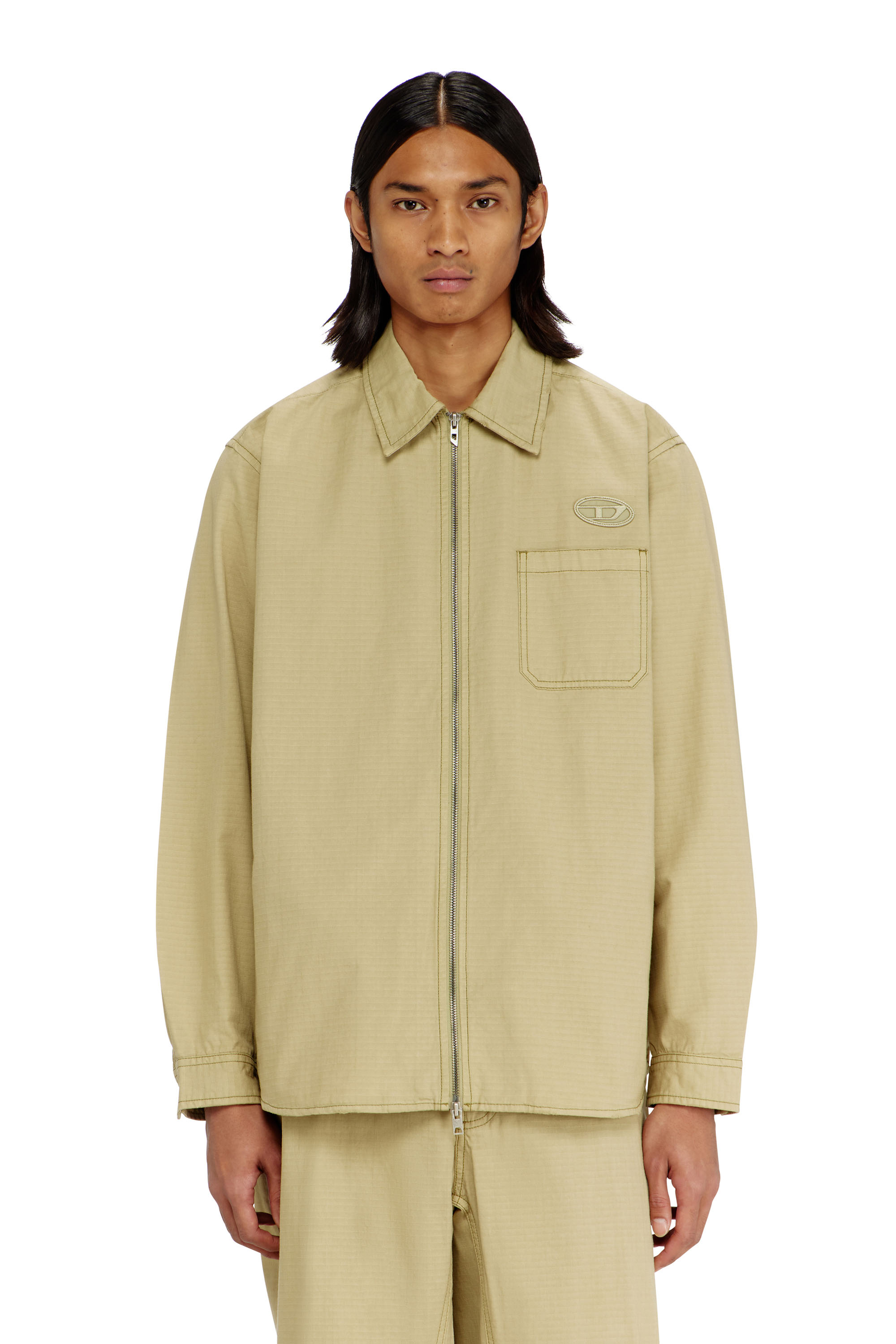 Diesel - S-ALIAS-ZIP, Male's ジップアップシャツ in null - 1