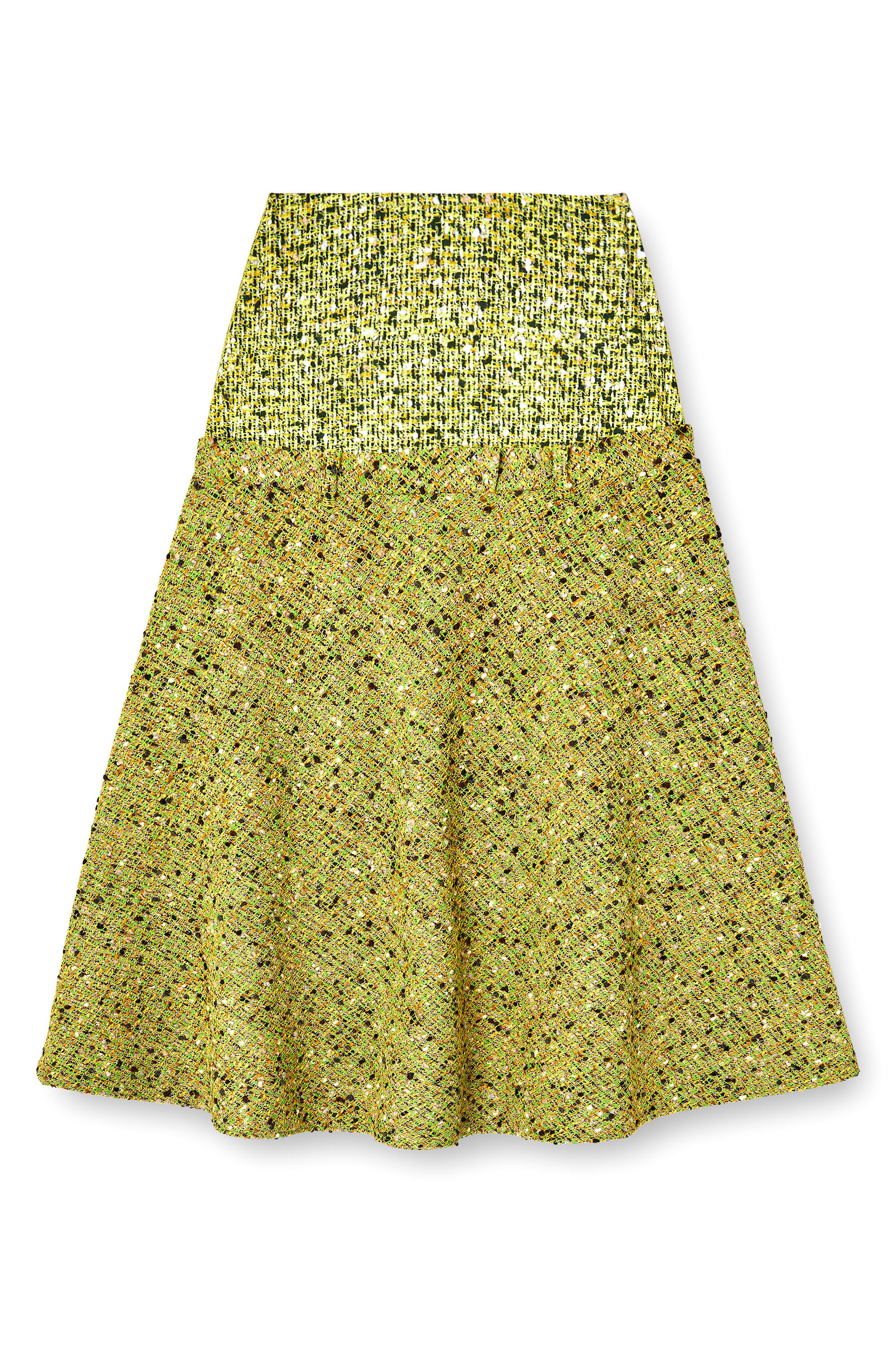 Diesel - O-GRACE-MIX, Female's Bouclé skirt with lycra waist in グリーン - 3