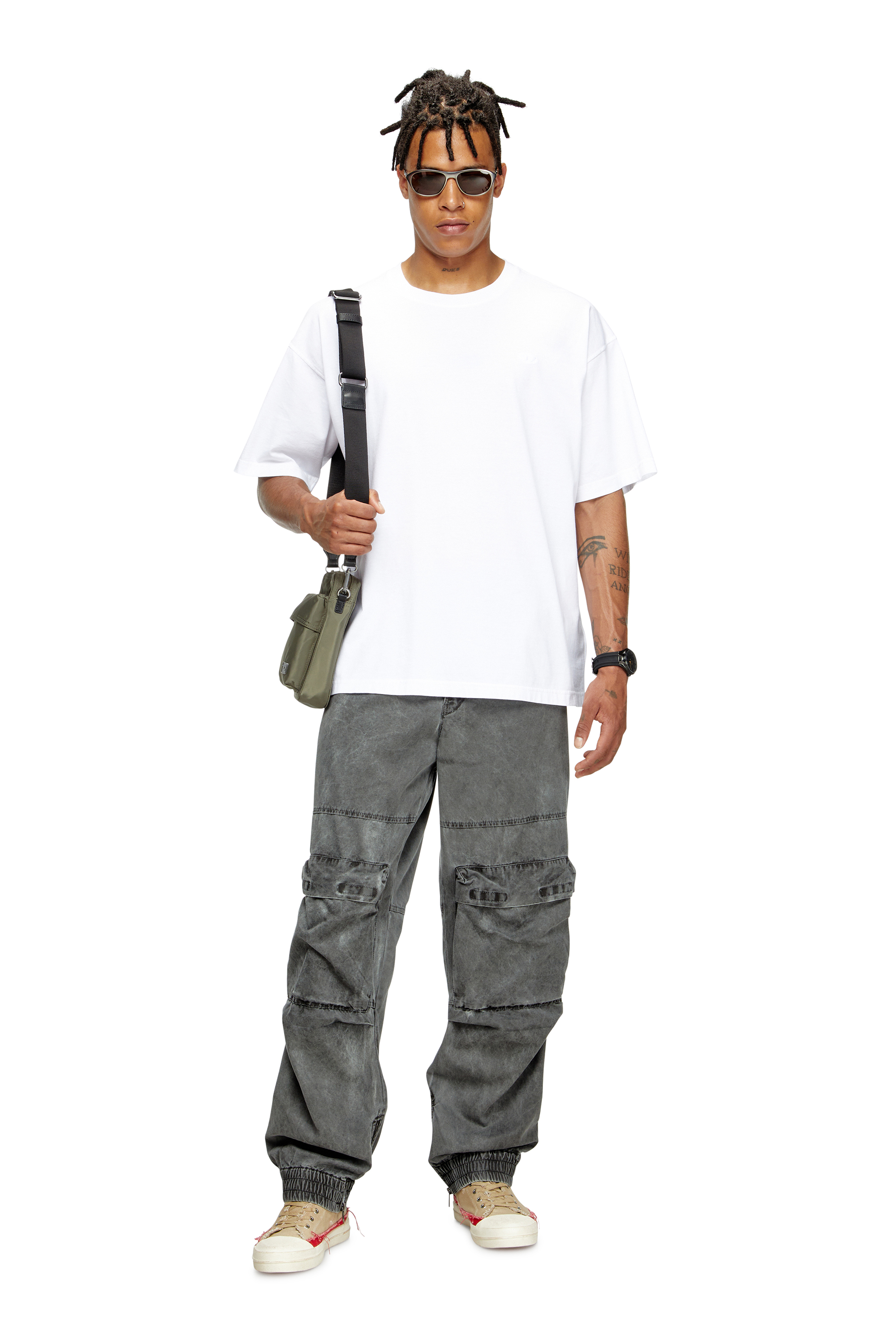 Diesel - MULTI-PKTS CROSSBODY X, Unisex's Multi-Pkts-Crossbody bag in utilitarian shell in グリーン - 2