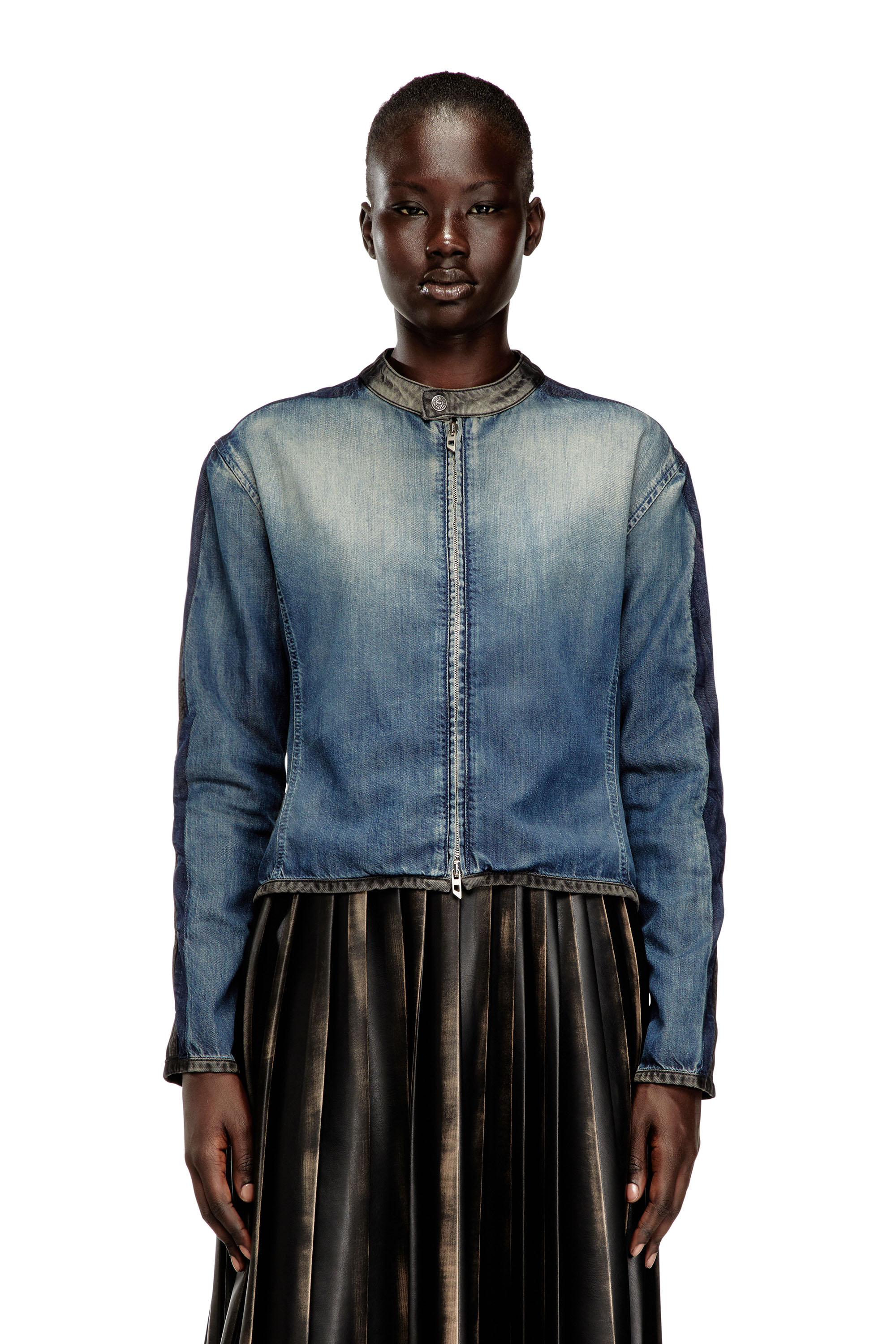 Diesel - DE-KAKI-S, Female's デニムジャケット in ブルー/グレー - 3