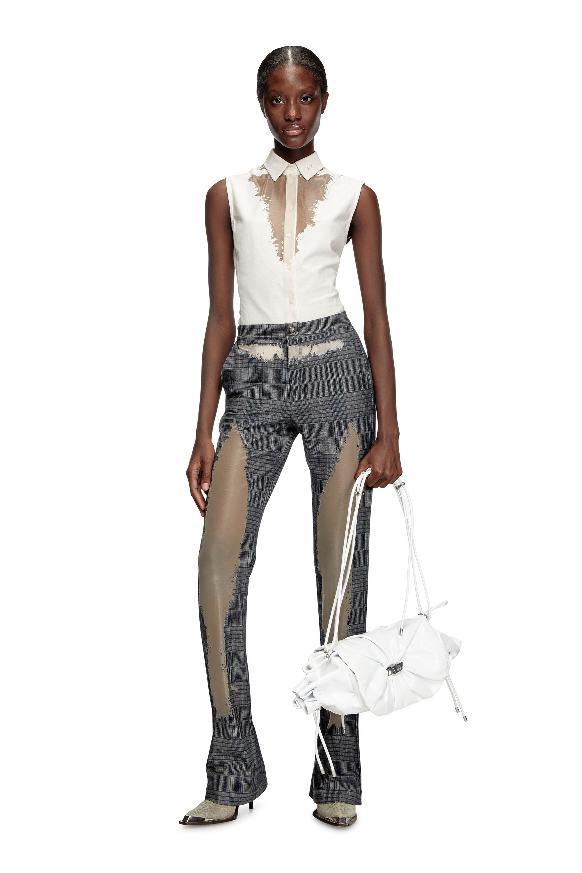 Diesel - SCRUNCH-D SHOULDER M, Female's ショルダーバッグ in ホワイト - 1