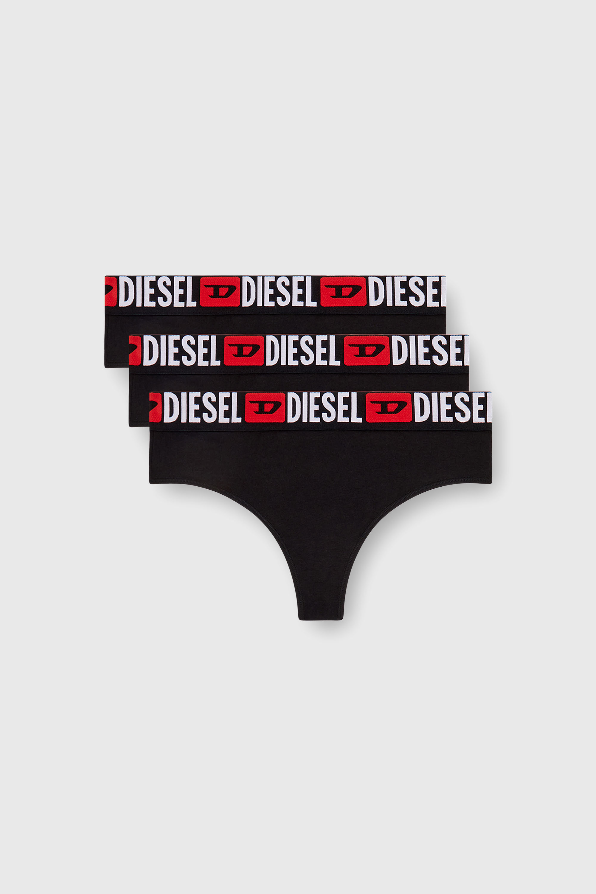 Diesel - UFST-STARS-THREEPACK, Female's Tバックショーツ3枚パック in ブラック - 2