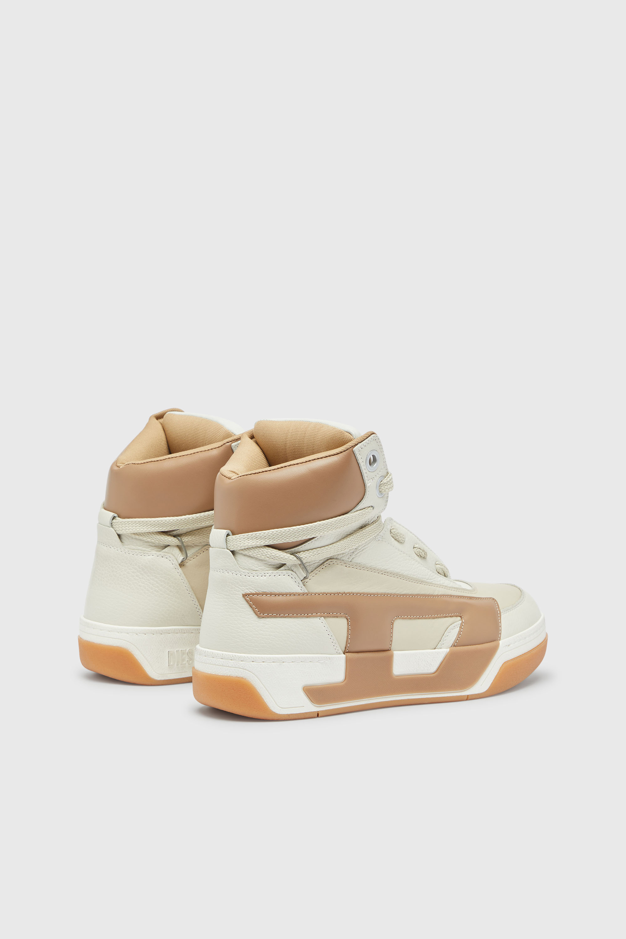 Diesel - S-D-OLLIE MID, Male's ミッドカットスニーカー in ベージュ - 3