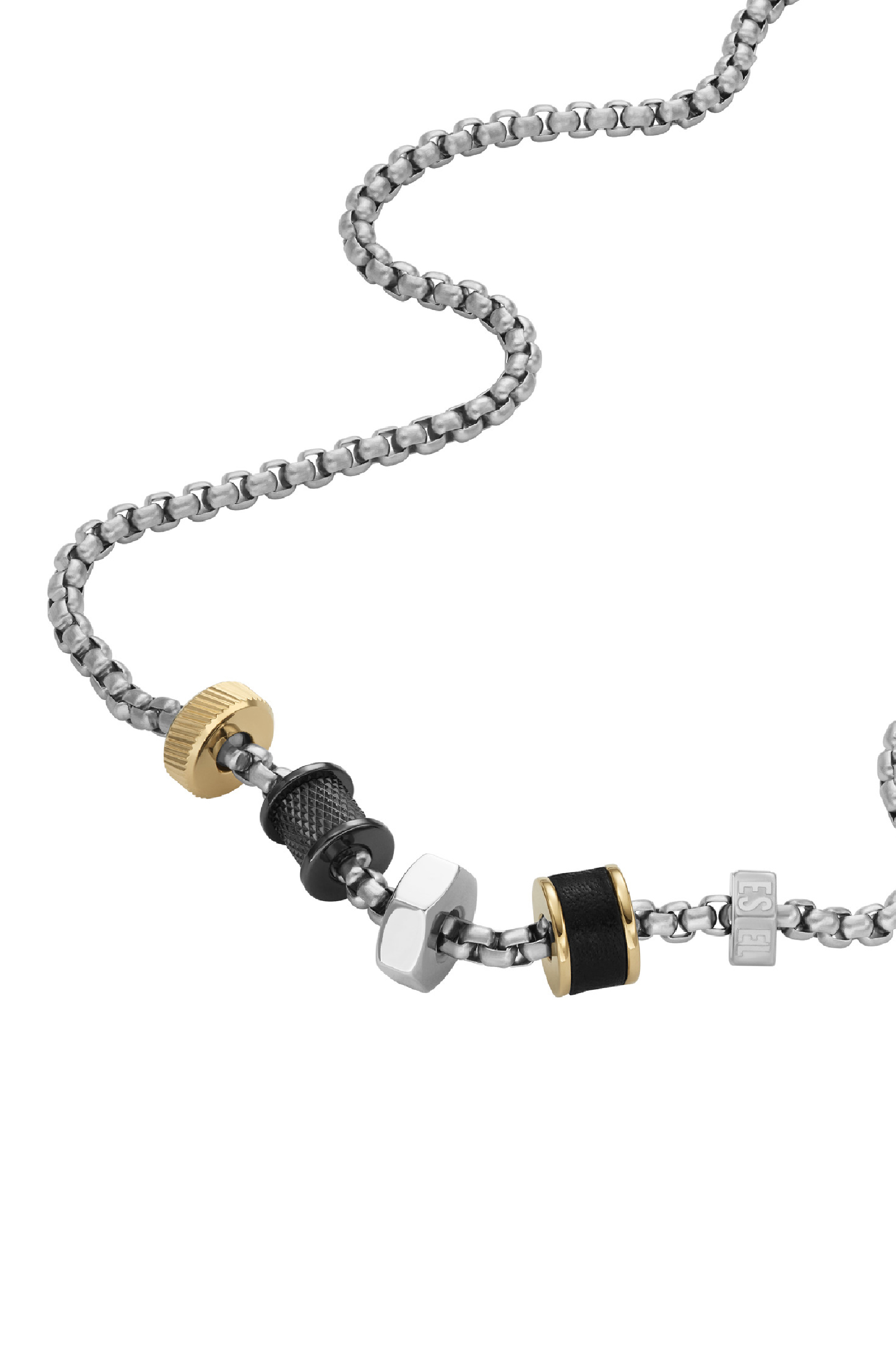 Diesel - DX1393, Male's ジュエリー ネックレス in シルバー - 1