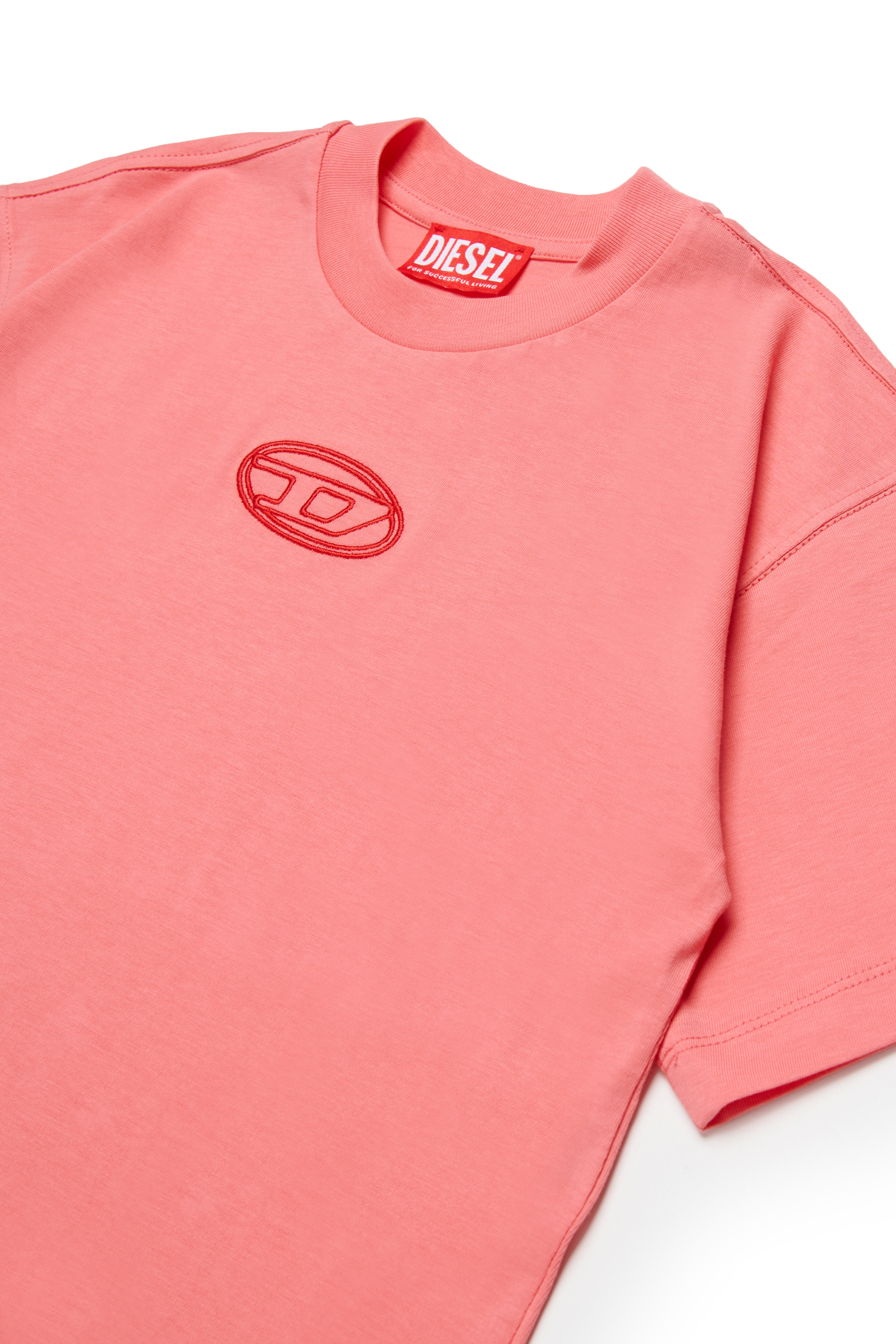 Diesel - TIXAN, Female's Tシャツ in ピンク / ホワイト - 3