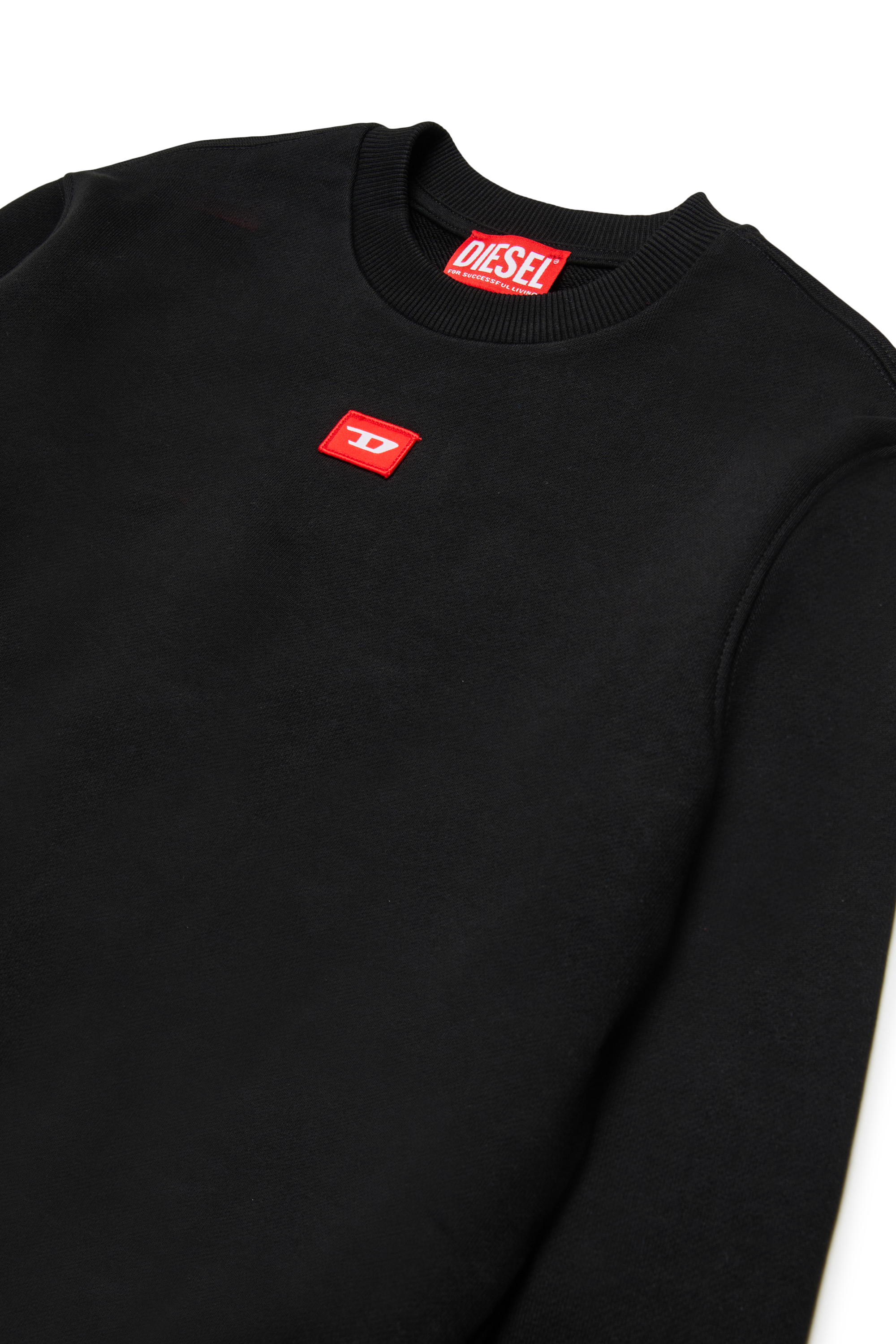 Diesel - SXGIN OVER, Unisex's Sweatshirt small logo patch in ブラック - 3