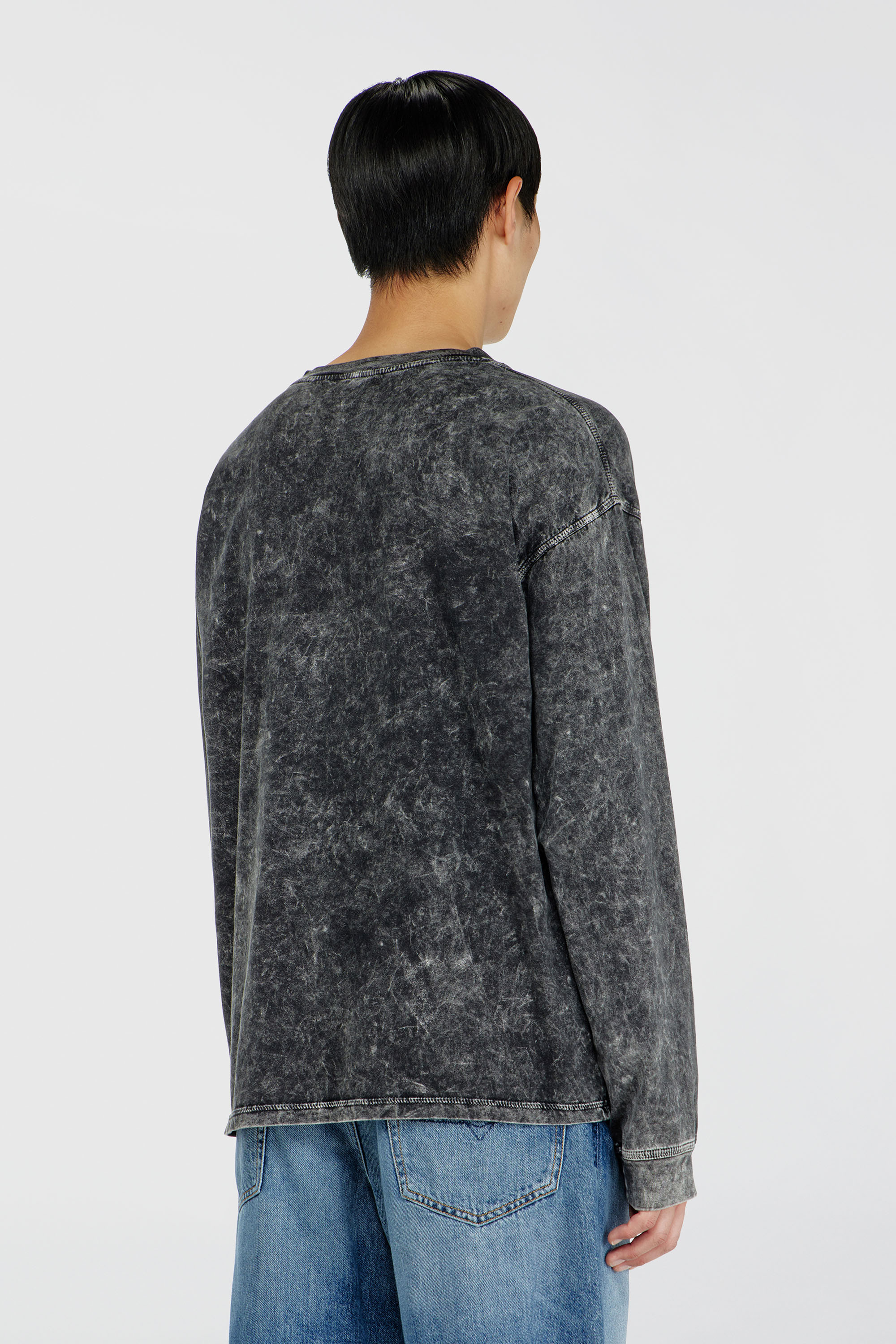Diesel - T-BOXT-LS-AA5, Male's 長袖Tシャツ in ダークグレー - 4