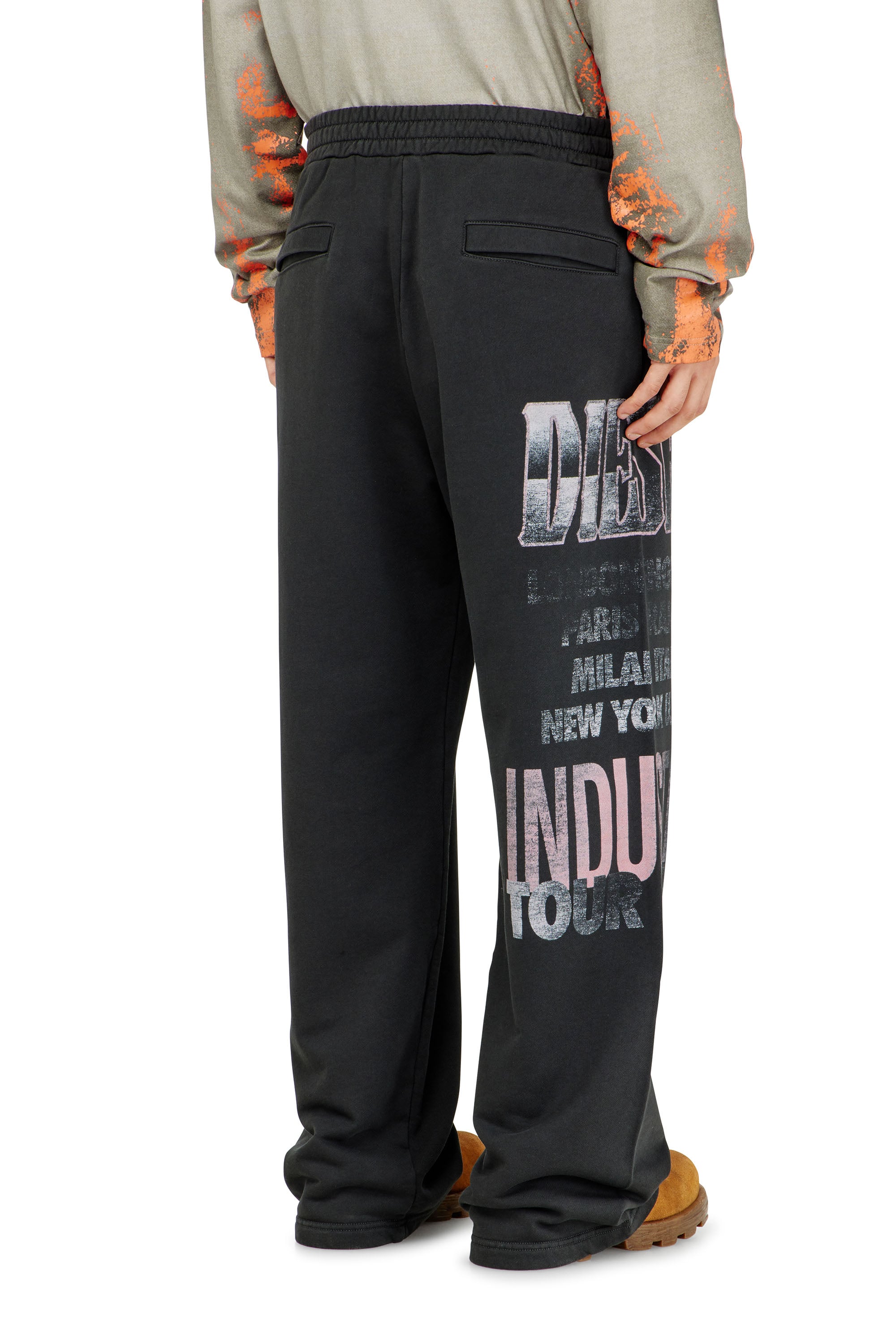 Diesel - P-ILL, Male's Sweatpants with concert graphics in null - 3