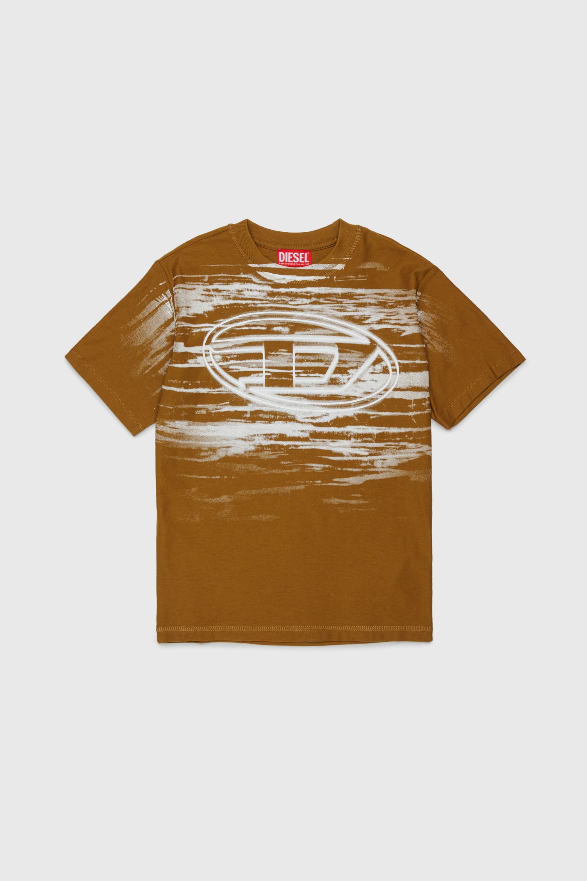Diesel - TFRIT OVER, Male's Tシャツ in ブラウン - 1