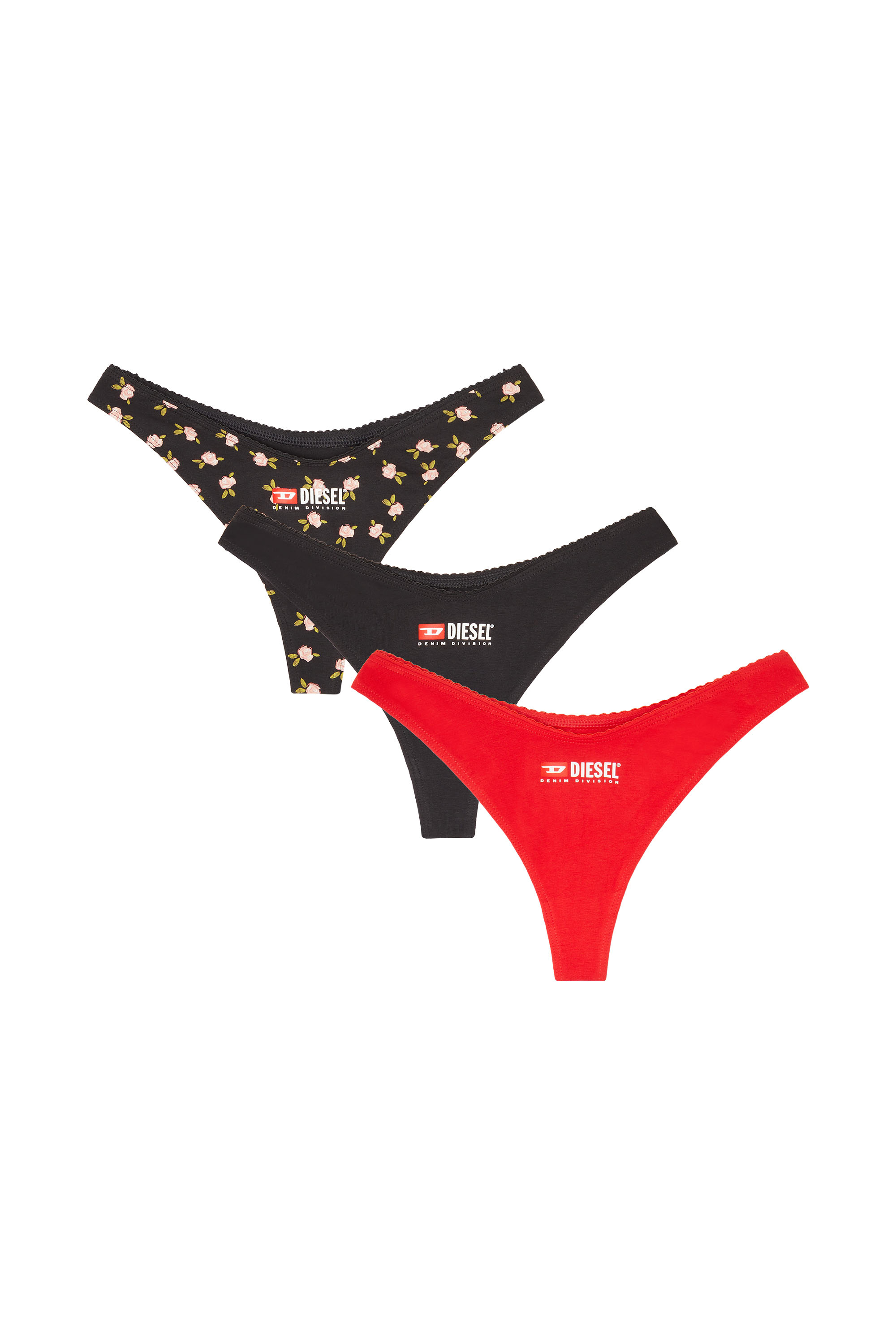 Diesel - PUNCHY-D-CORE-3PACK, Female's ショーツ 3枚パック in ブラック - 1