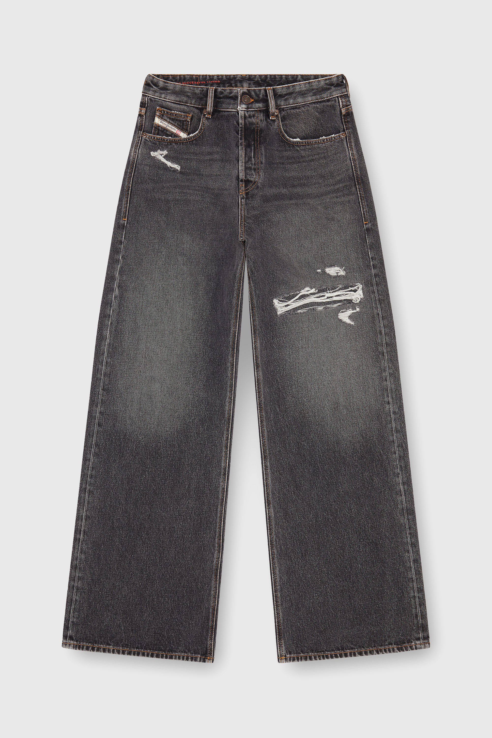 Diesel - Male's Relaxed Jeans D-Rise 007F6, ブラック/ダークグレー - 3