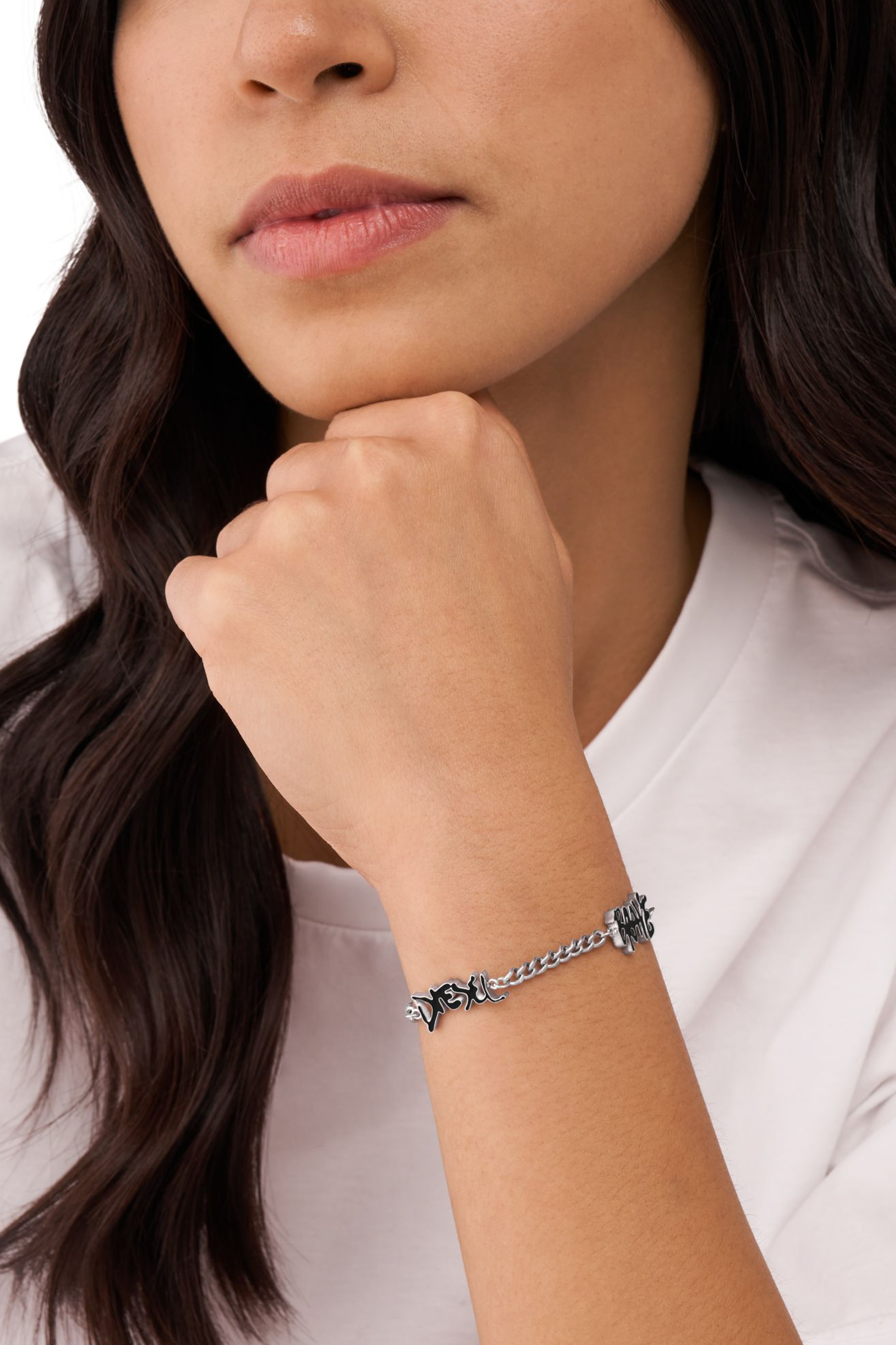 Diesel - DX1466, Unisex's ブレスレット in シルバー/ブラック - 4