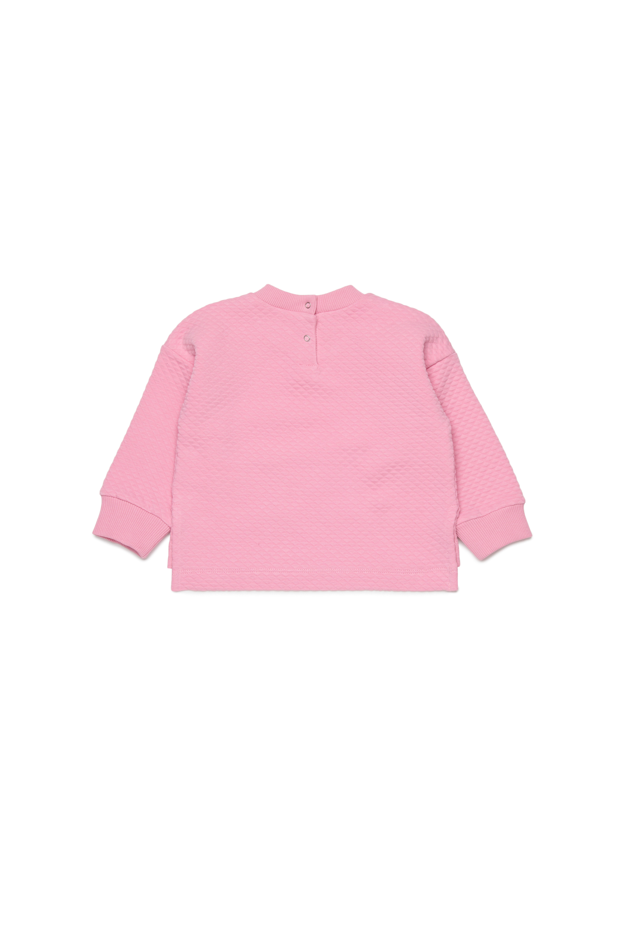 Diesel - SMYB, Female's プルオーバースウェット in ピンク / ホワイト - 2