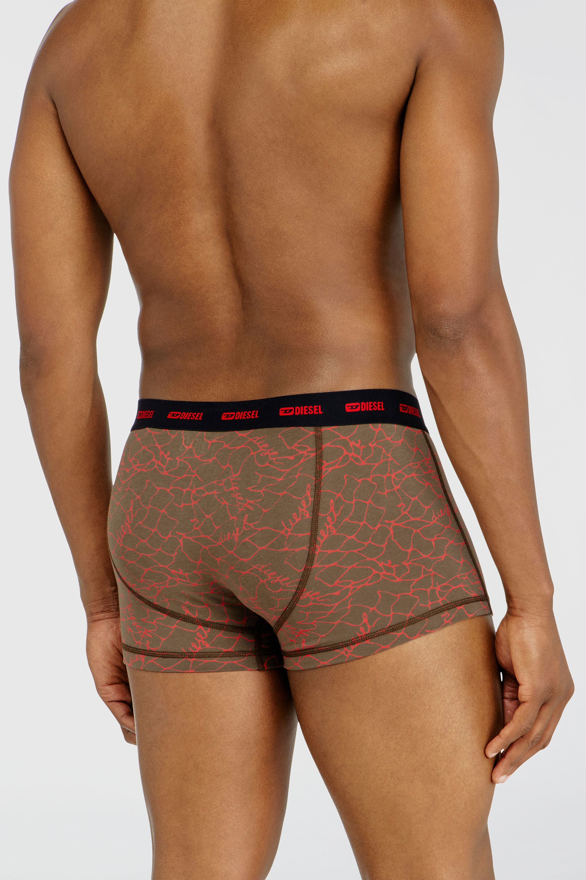 Diesel - DAMIEN-UTLT-3PACK, Male's ボクサーパンツ 3枚パック in ブラック/ブラウン - 4