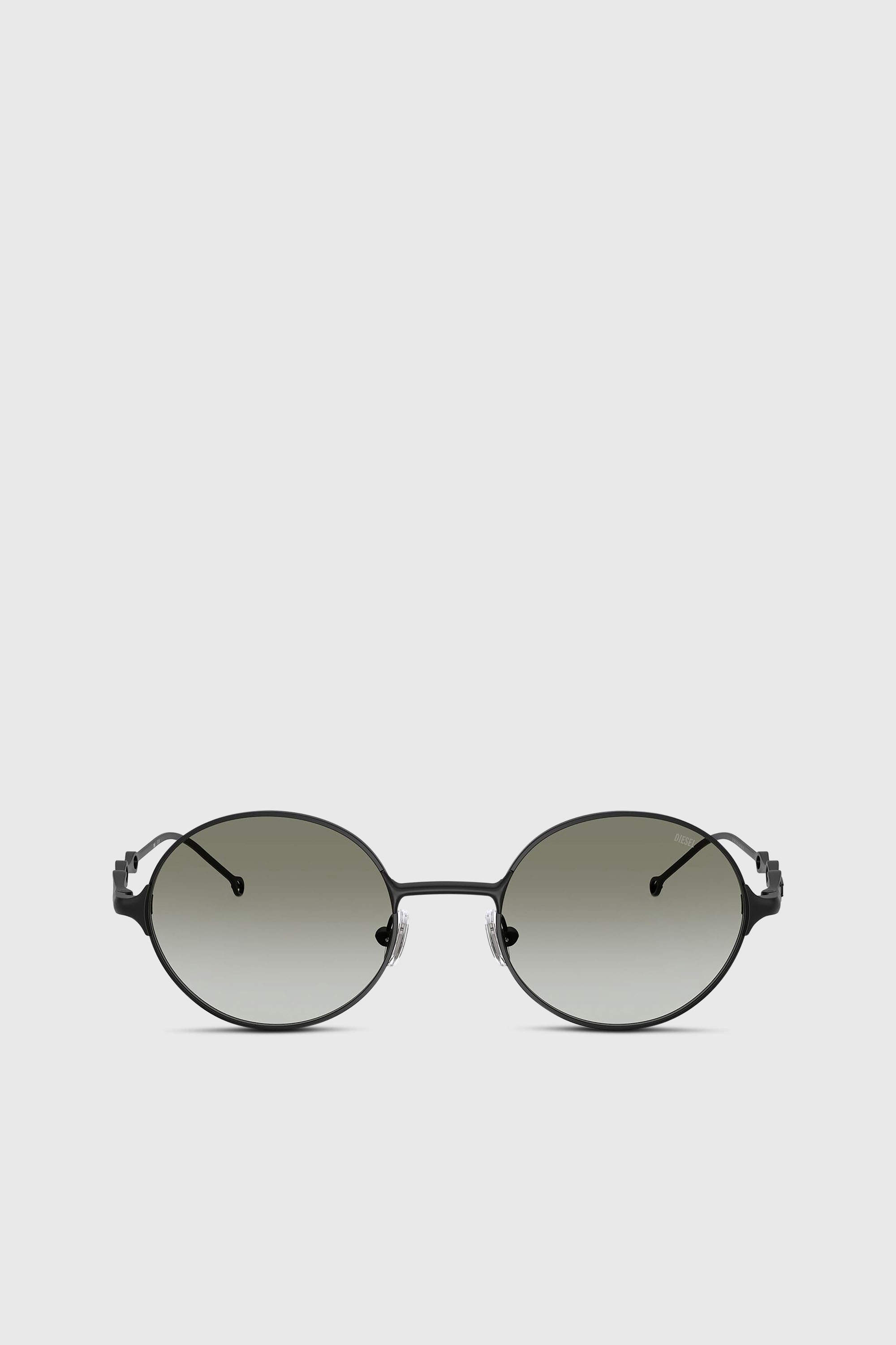 Diesel - 0DL1008, Unisex's Round sunglasses in ブラック/グリーン - 1