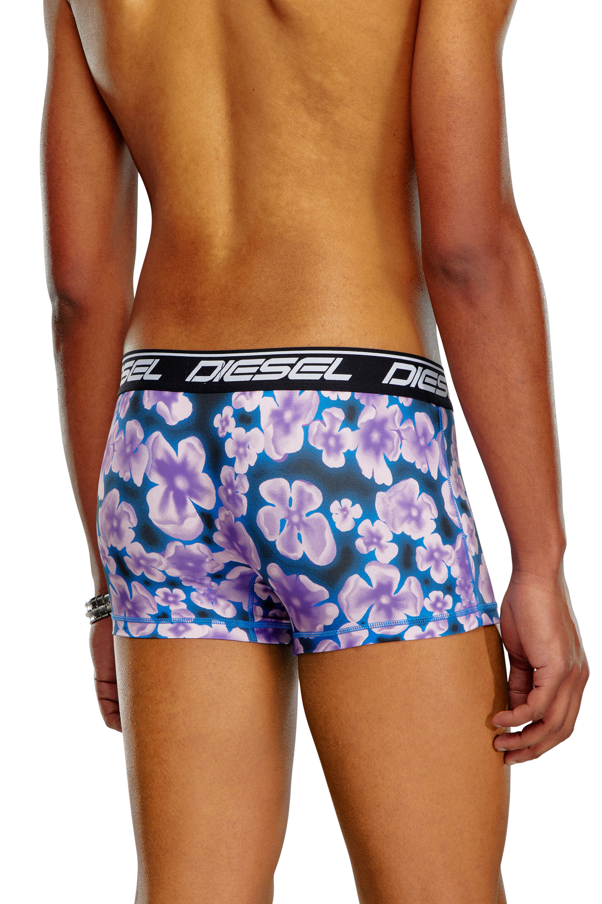 Diesel - UMBX-DAMIEN, Male's Printed microfibre boxer briefs in ブルー - 3
