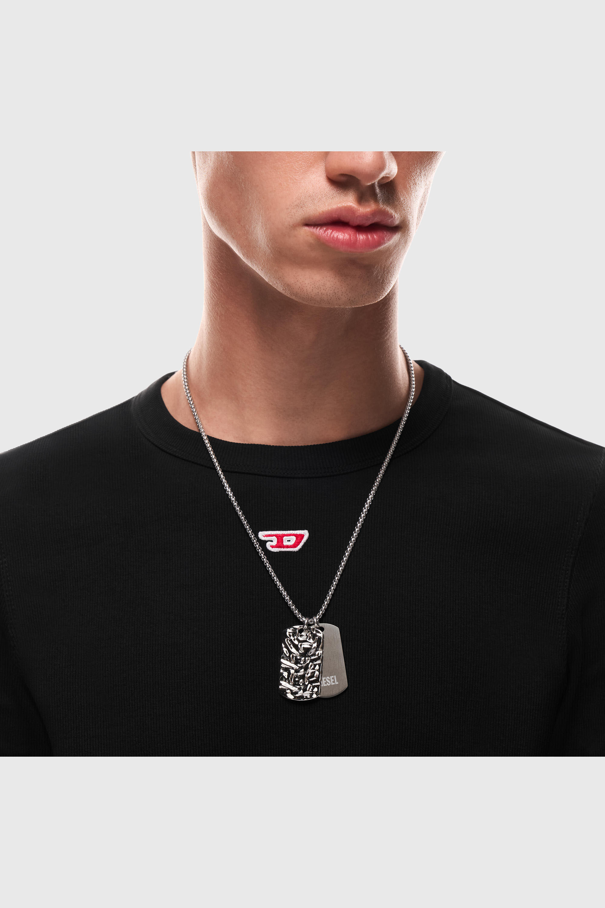 Diesel - DX1735040, Unisex's ネックレス in シルバー - 4